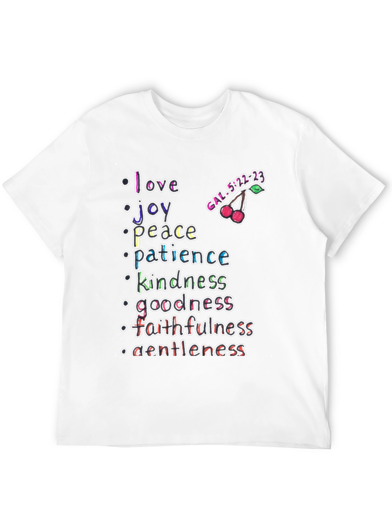 Black Fruit of the Spirit Graphic T-Shirt view 12