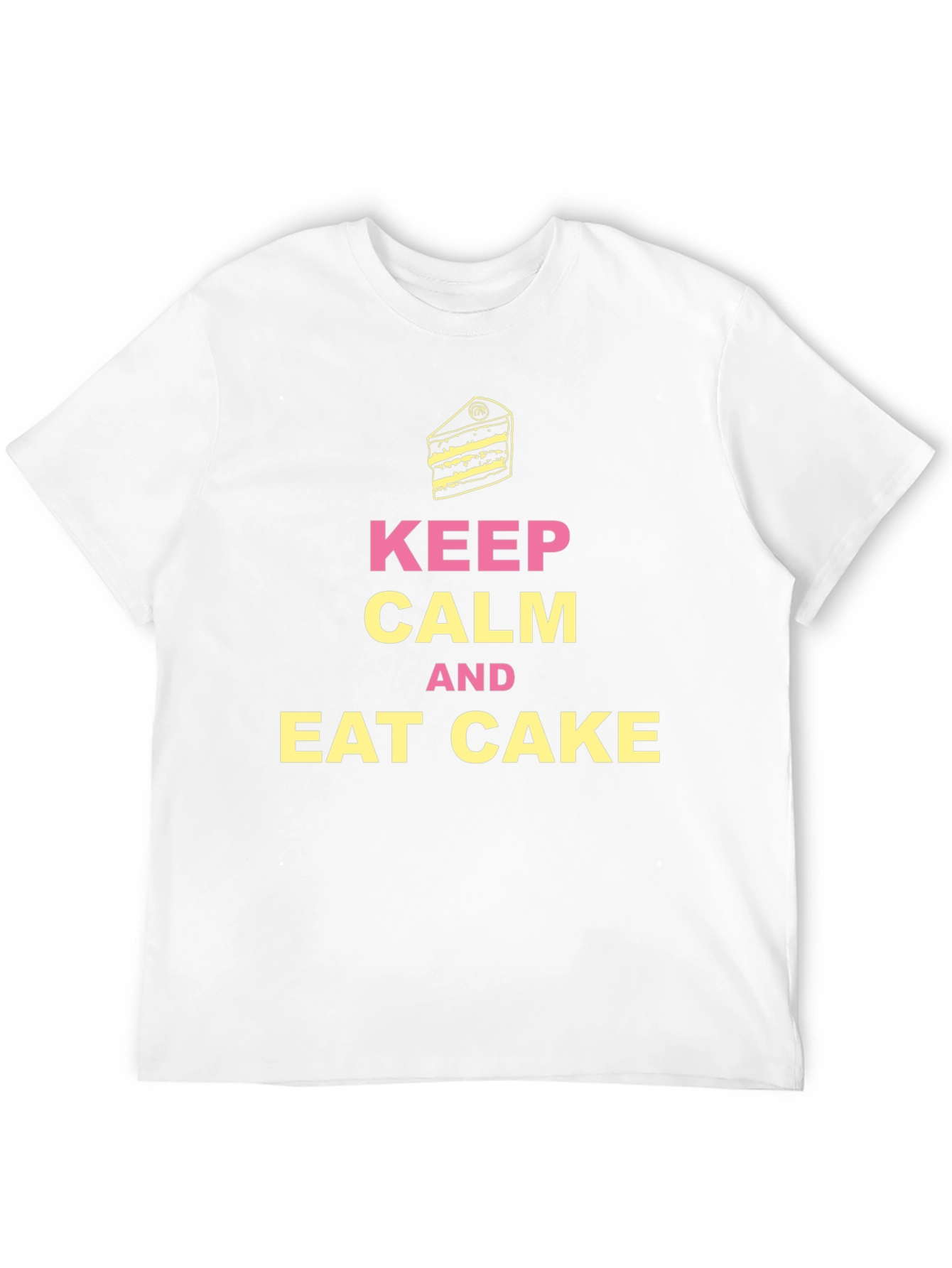Black Keep Calm Eat Cake T-Shirt view 12