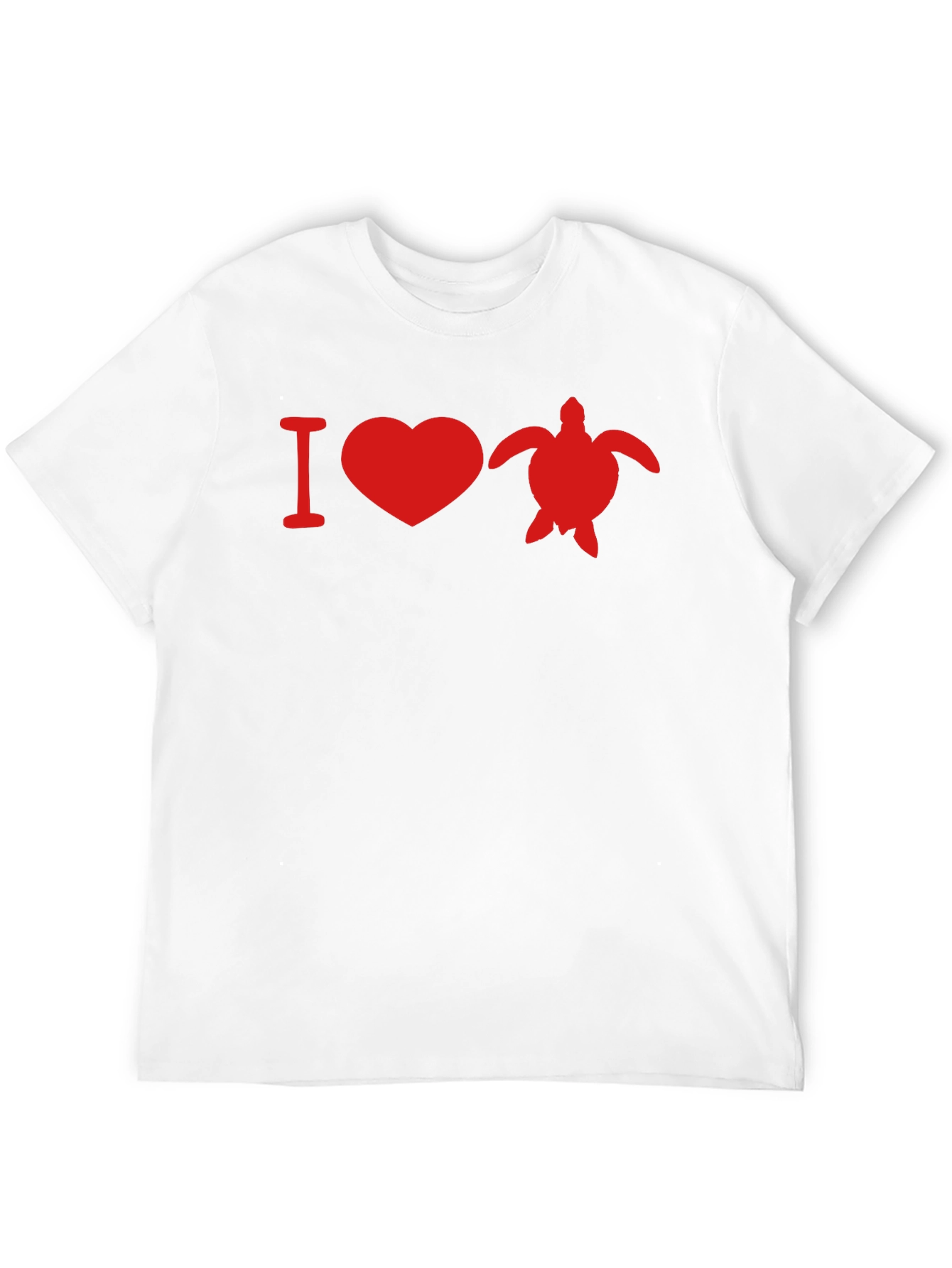 Black I Love Turtles Black T-Shirt view 12