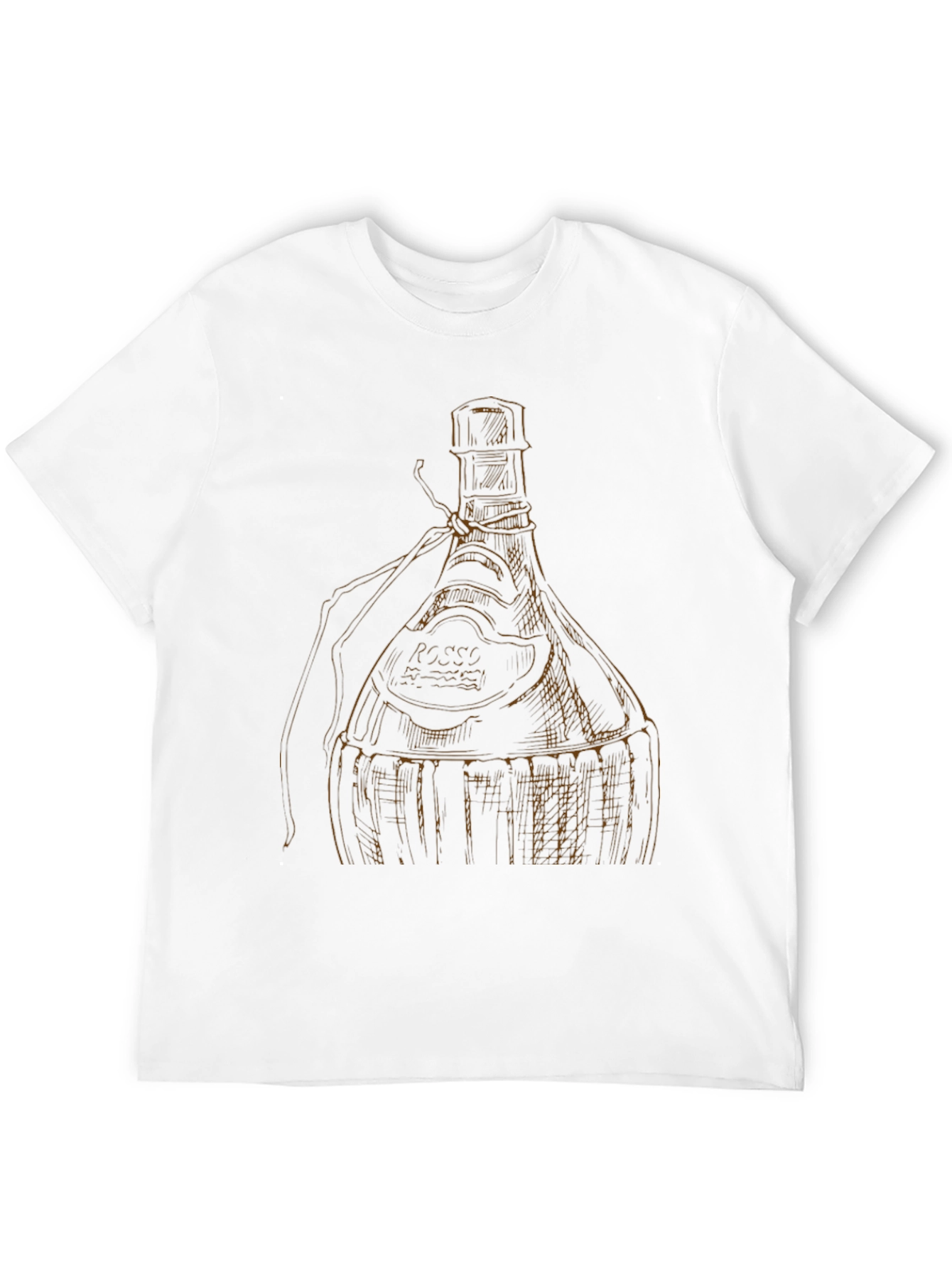 Black Wine Bottle Graphic Tee - Unique Design view 12