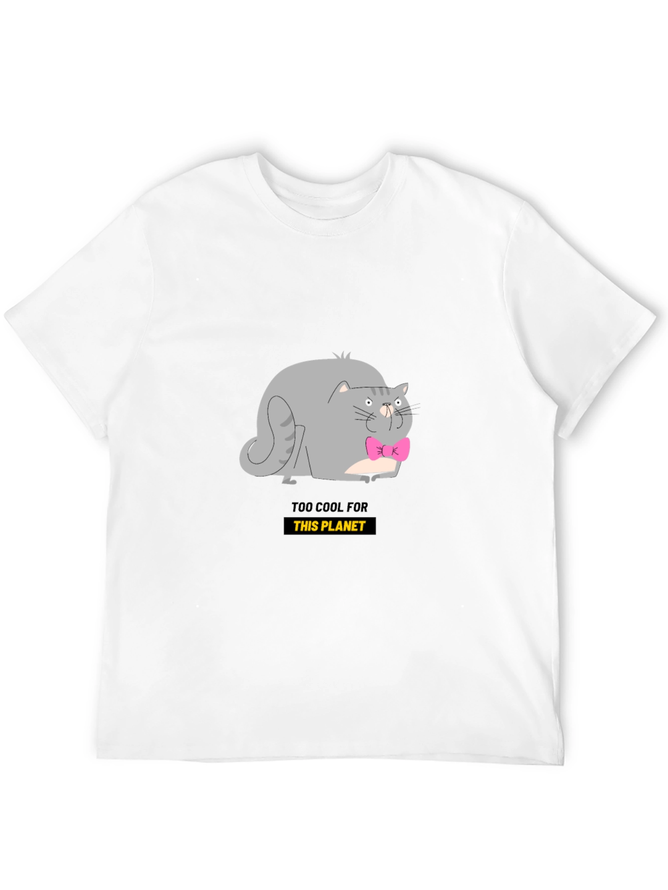 Black Cool Cat Graphic Tee - Black view 12