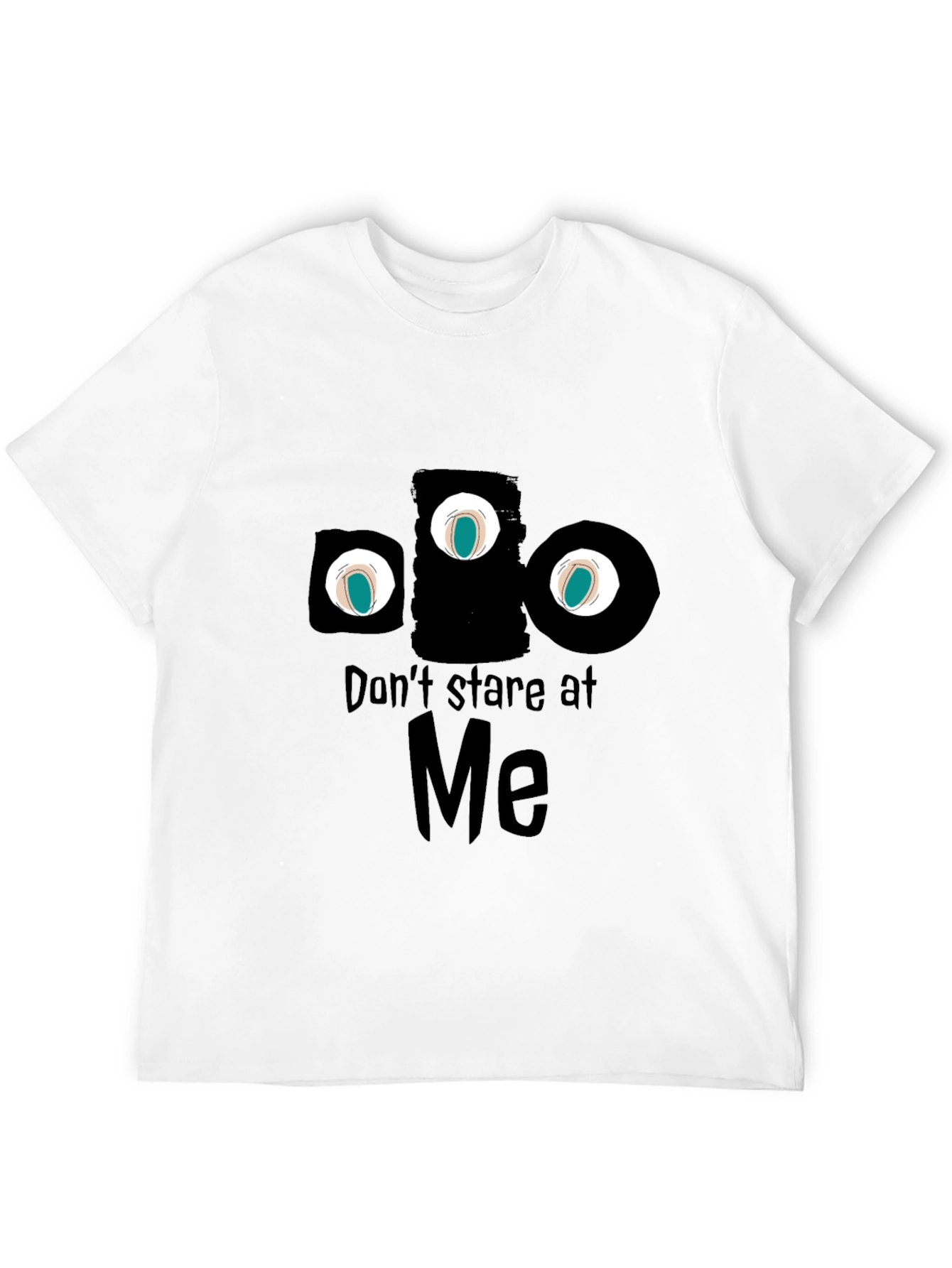 Black Don't Stare at Me Graphic Tee view 12