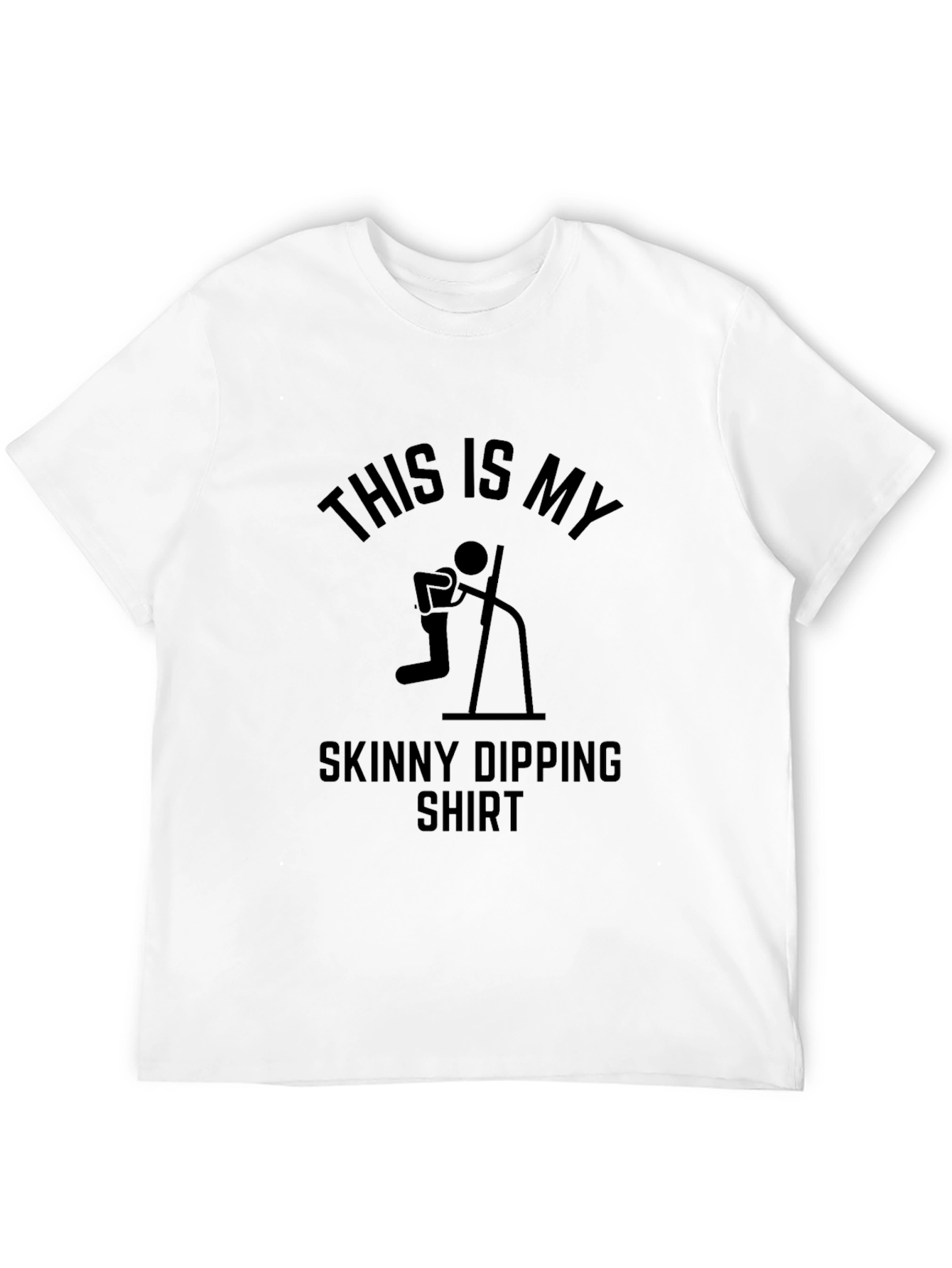 Black Skinny Dipping Shirt - Funny Graphic Tee view 12