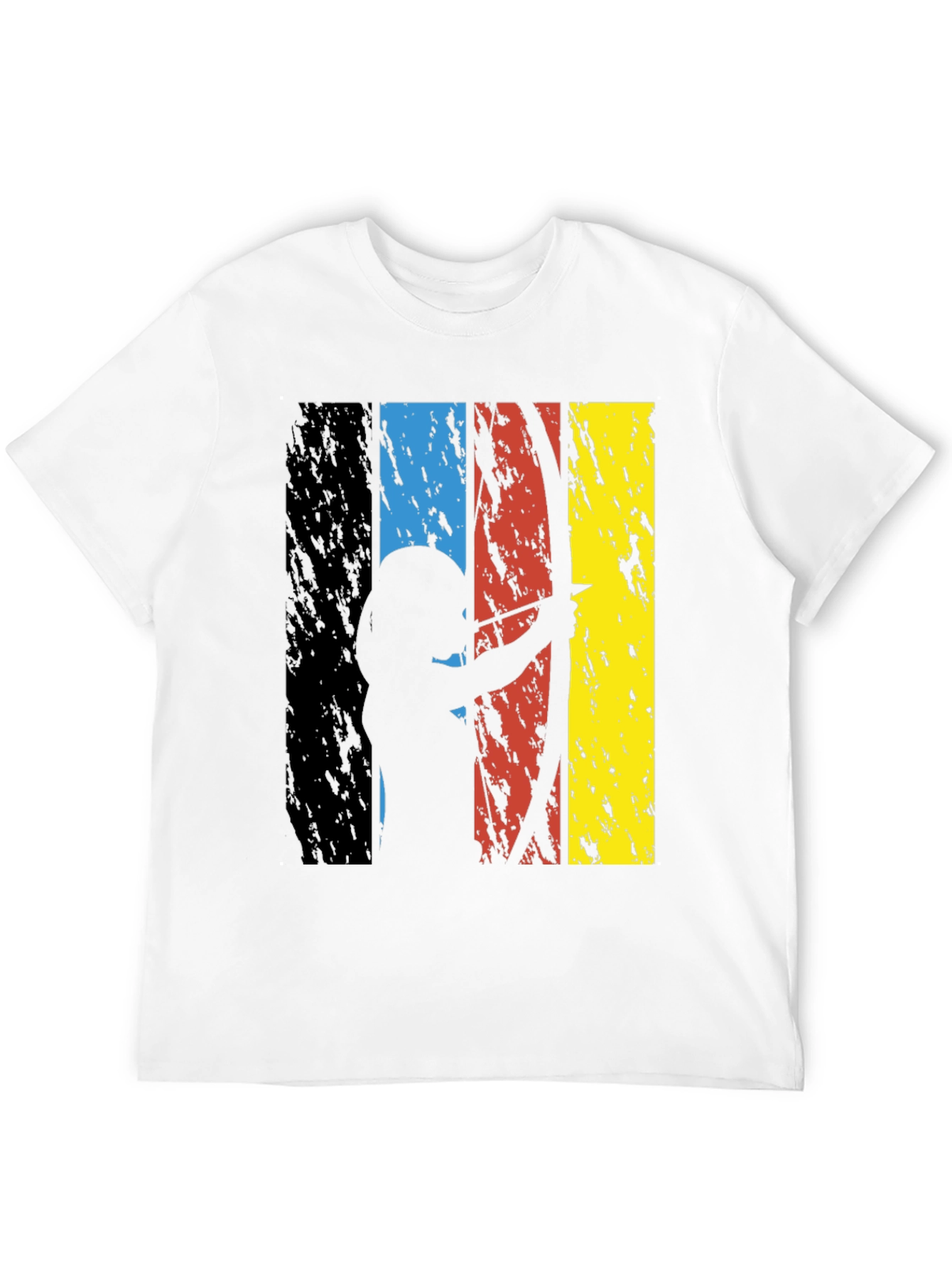 Black Archery Silhouette Graphic Tee - Grunge Style view 12