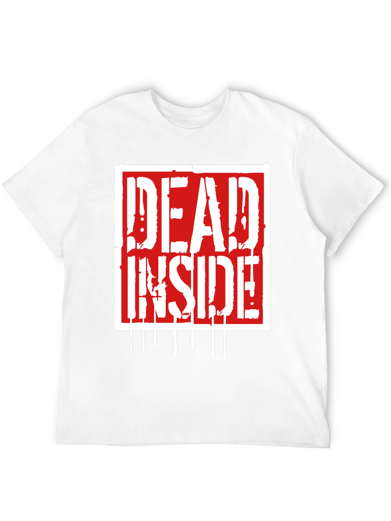 Black Dead Inside Graphic Print Tee - Black view 12