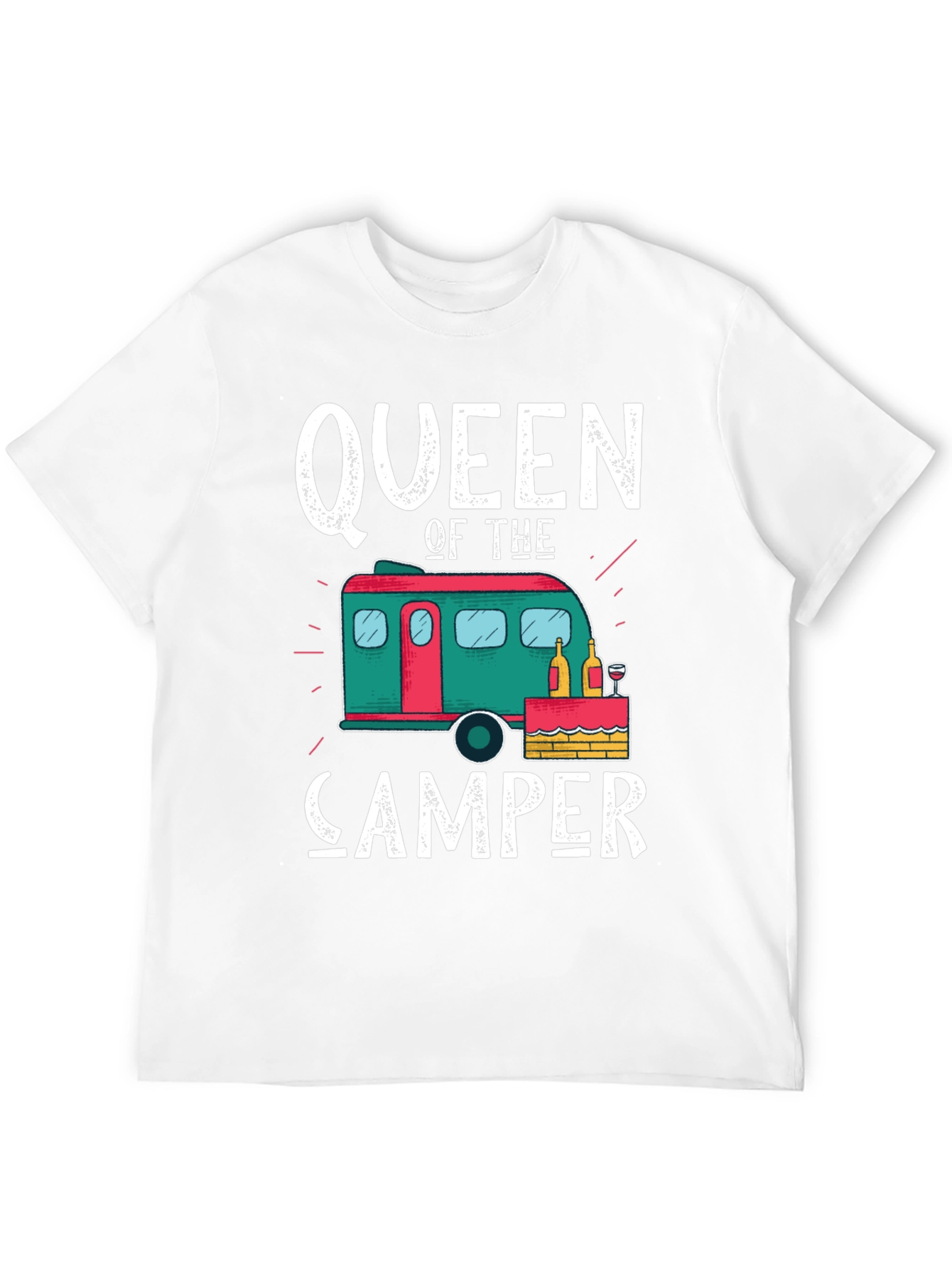 Black Queen of the Camper Graphic Tee view 12