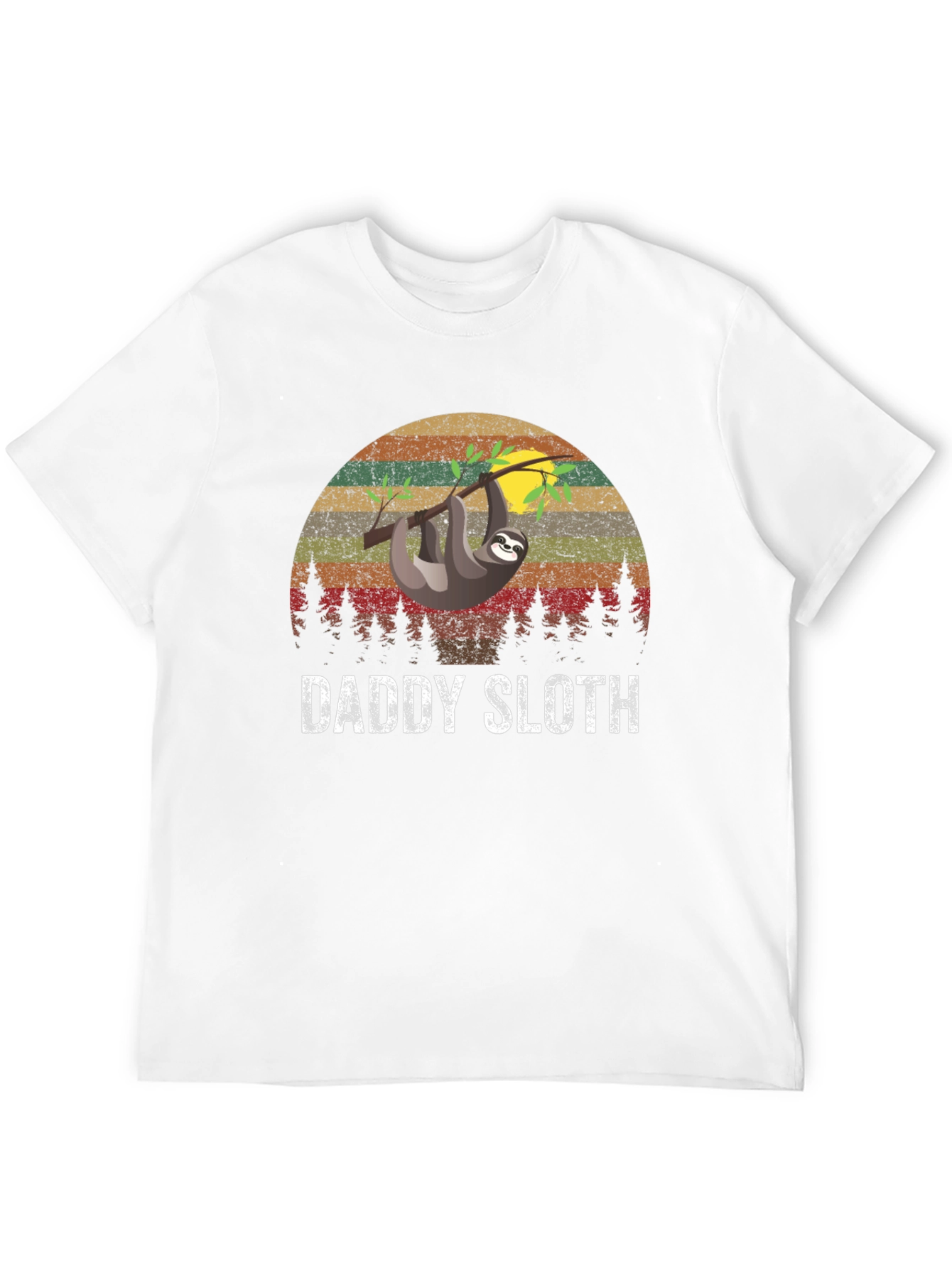 Black Daddy Sloth Graphic T-Shirt view 12