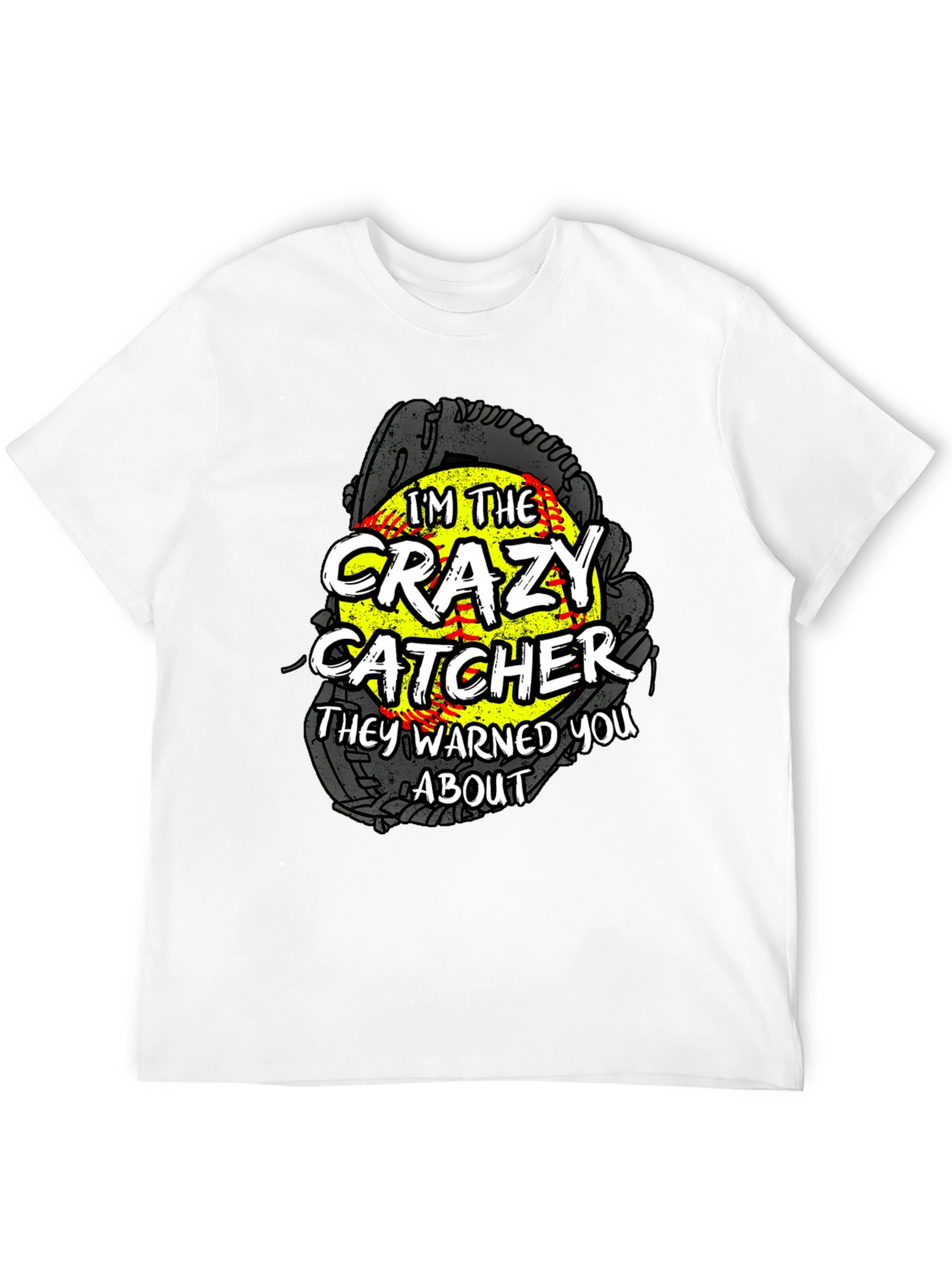 Crazy Catcher Softball Graphic Tee - 12