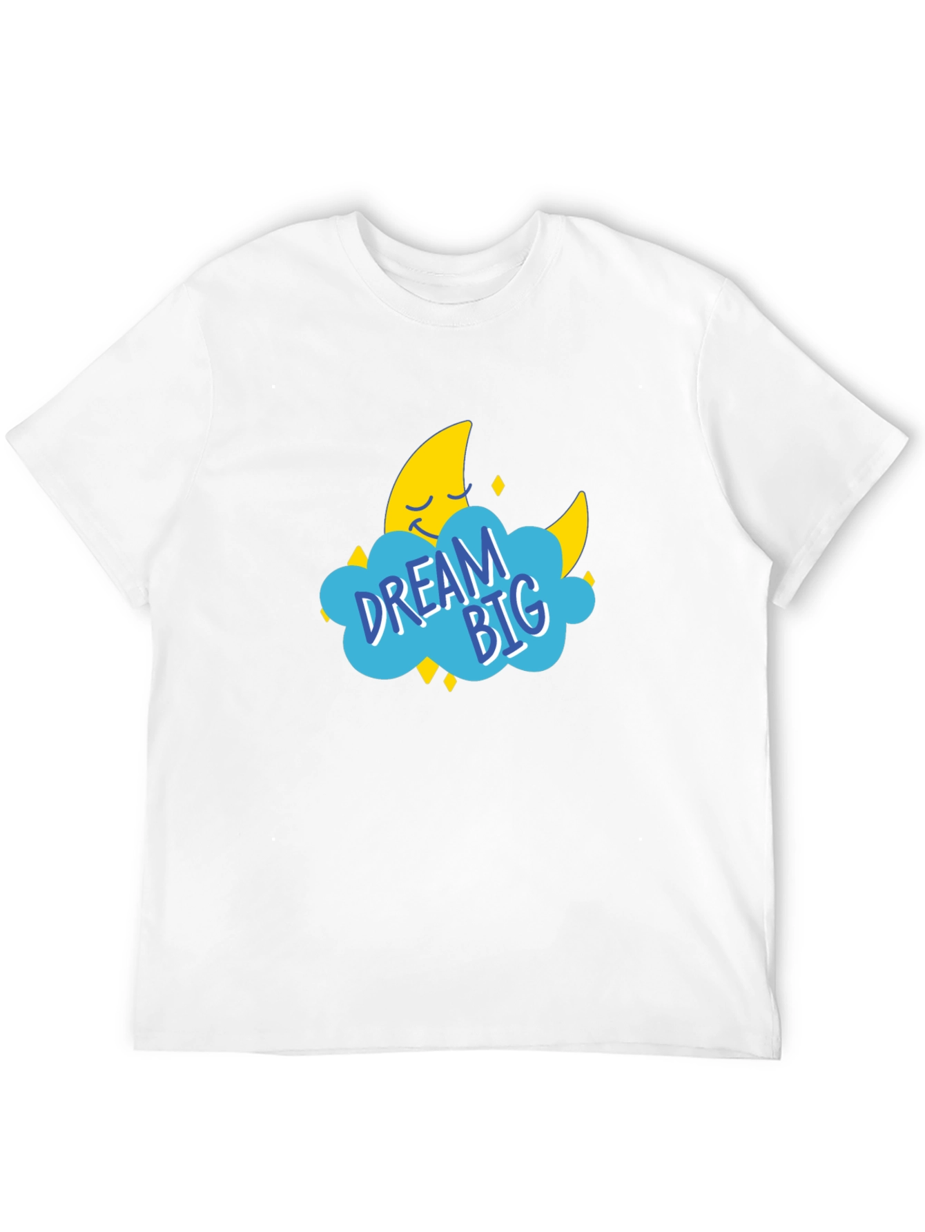 Black Dream Big Graphic Tee - Black Cotton T-Shirt view 12