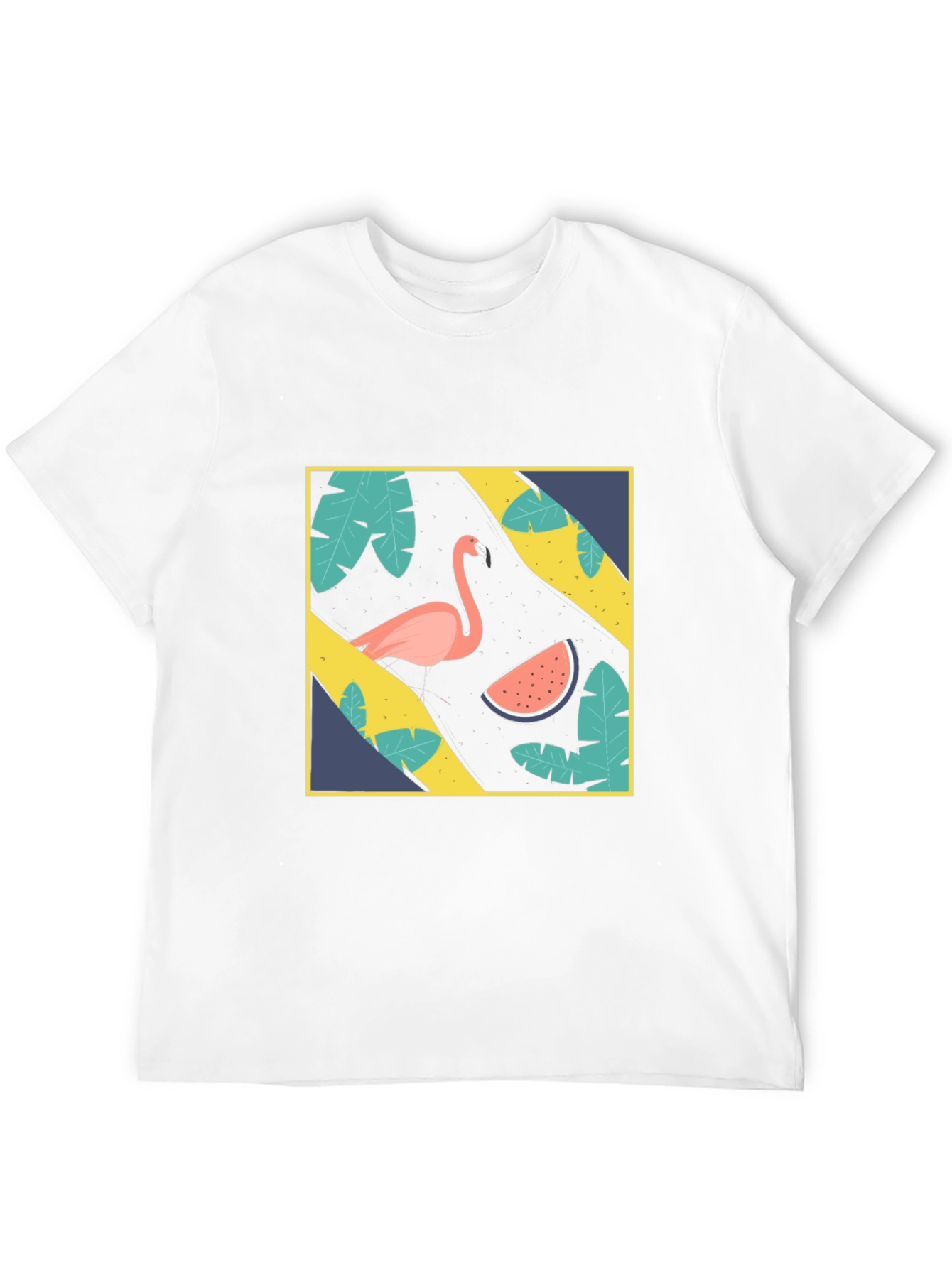Black Tropical Flamingo Graphic Tee view 12