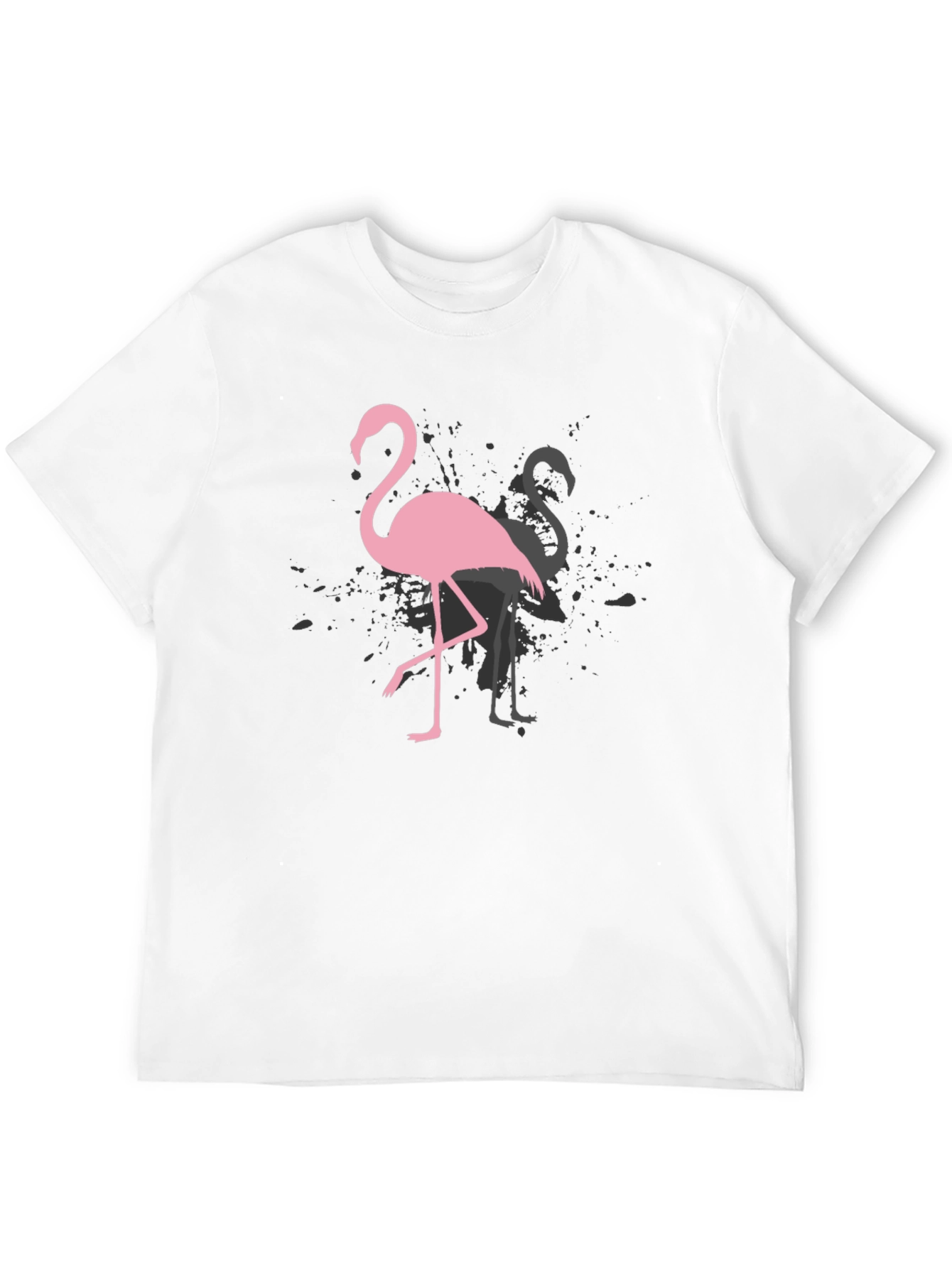 Black Flamingo Graphic Tee - Trendy Black T-Shirt view 12