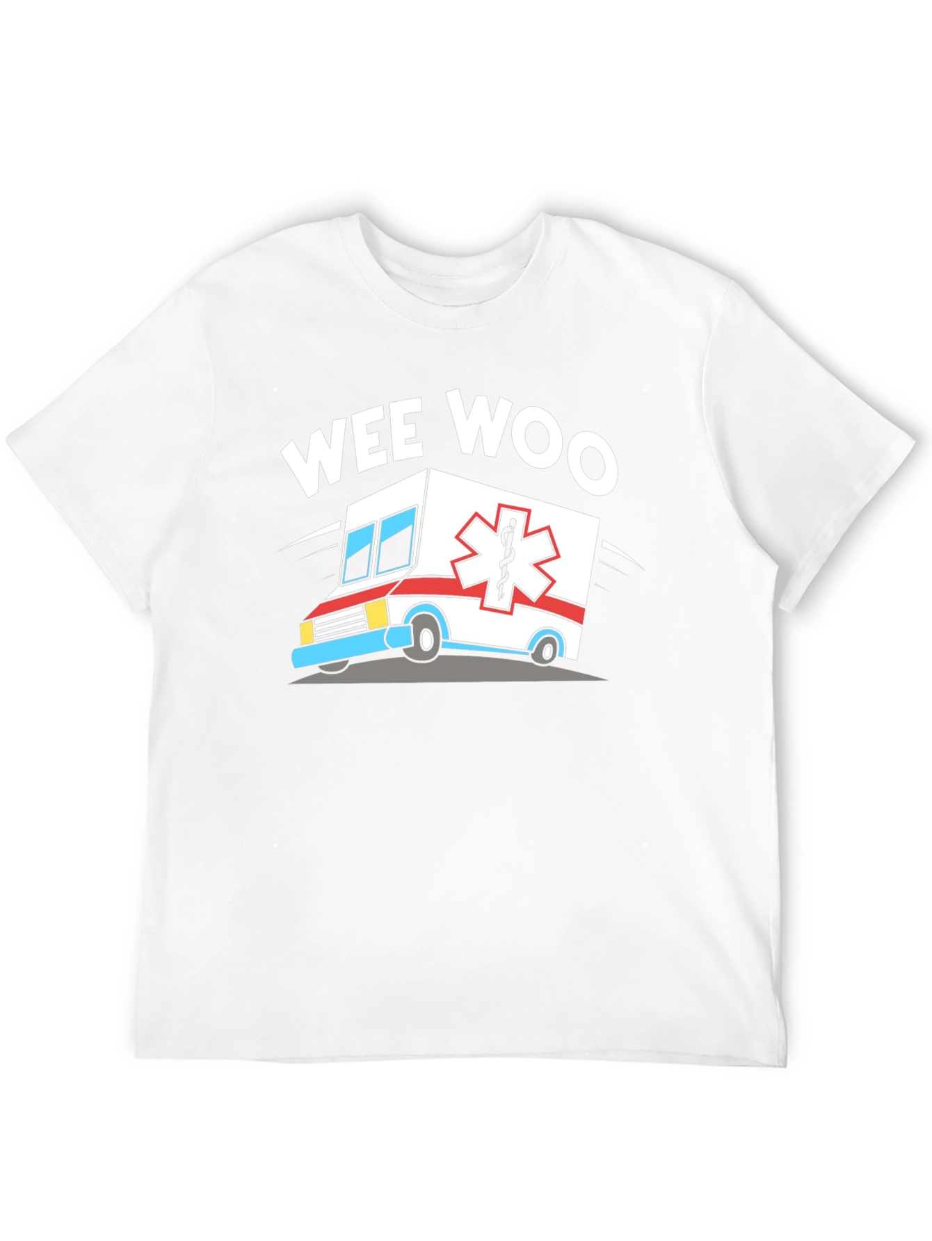 Black Wee Woo Ambulance Graphic Tee - Black T-Shirt view 12