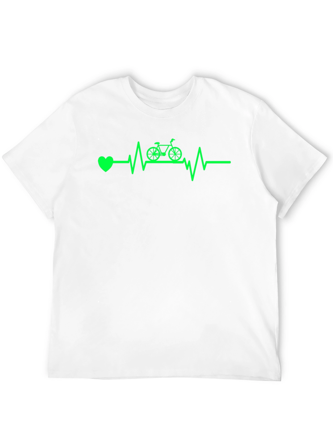 Black Cycling Heartbeat T-Shirt - Black view 12