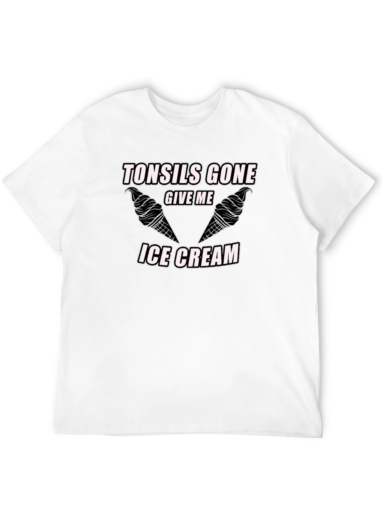 Black Tonsils Gone Ice Cream Graphic T-Shirt view 12