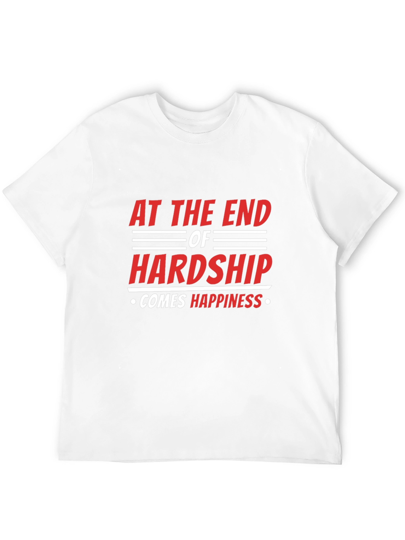 Black Inspirational Graphic Tee - "At The End Of Hardship" view 12