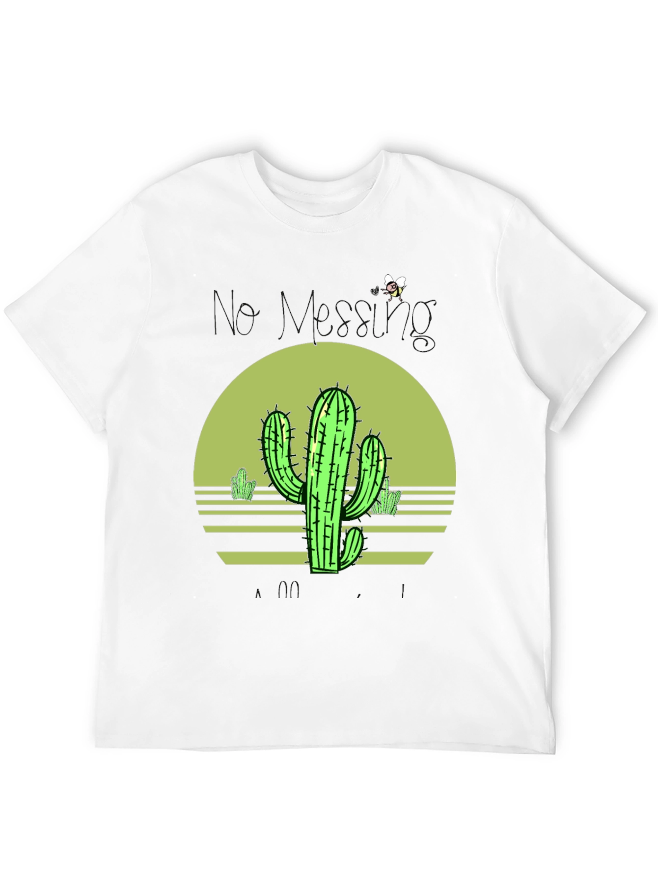 Black Cactus Sunset Graphic Tee - Unisex Black T-Shirt view 12