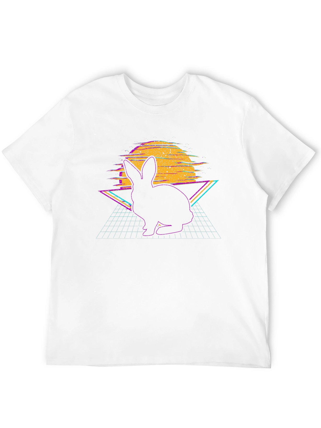 Retro Rabbit T-Shirt - Vaporwave Bunny Design - 12