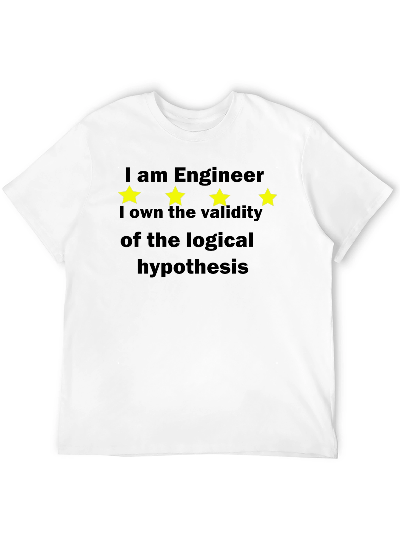 Black Engineer Hypothesis Graphic Tee - Black view 12