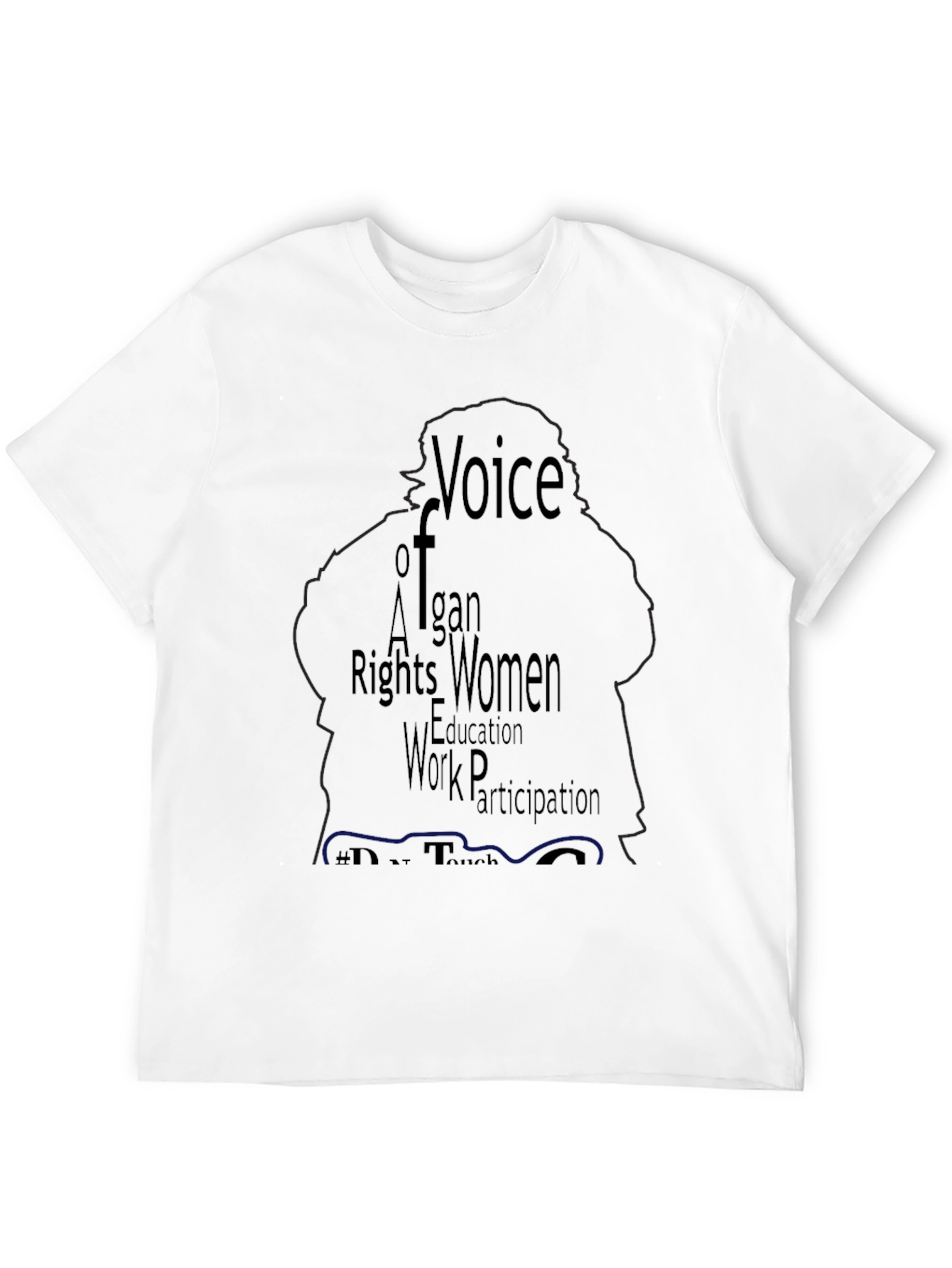 Black Voice of Afghan Women Black T-Shirt view 12