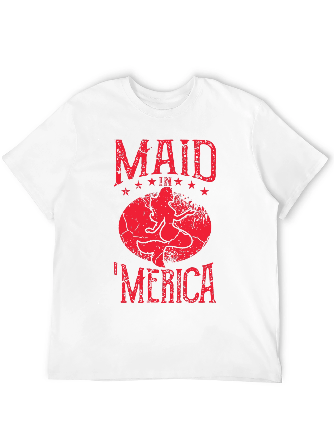 Black Maid in 'Merica T-Shirt - Patriotic Mermaid Tee view 12