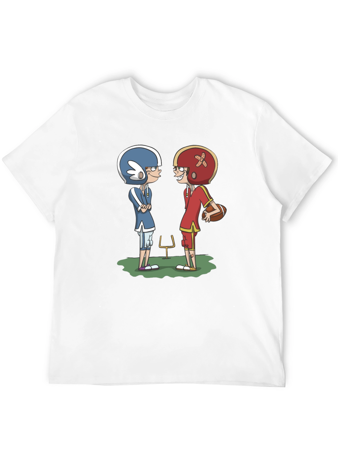 Black Cartoon Football T-Shirt view 12