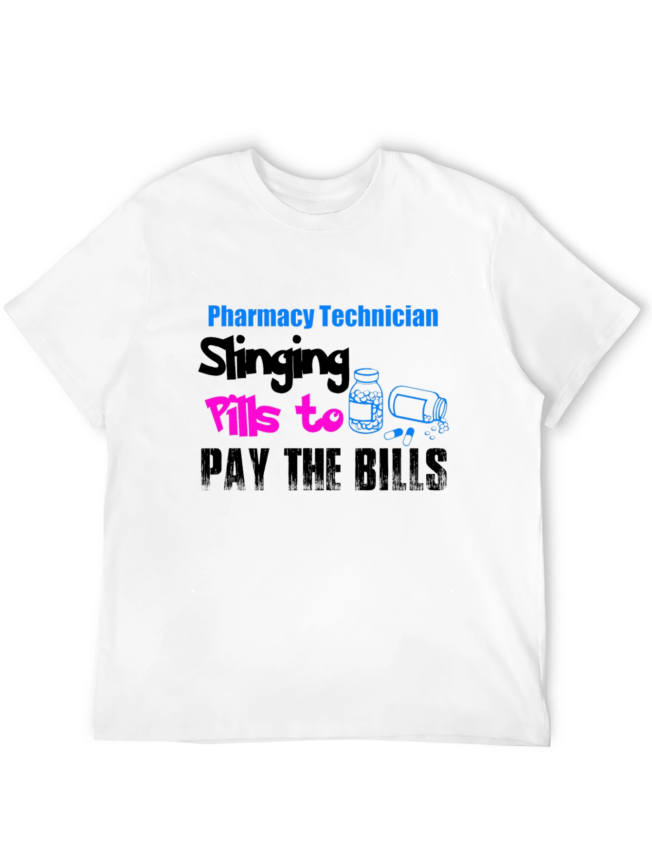 Black Pharmacy Technician Slings Pills T-Shirt view 12