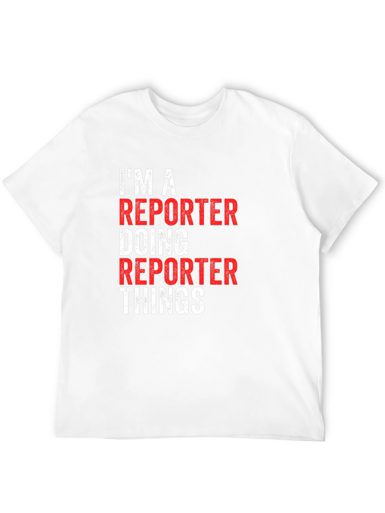 Black Reporter T-Shirt - I'm A Reporter Doing Reporter Things view 12