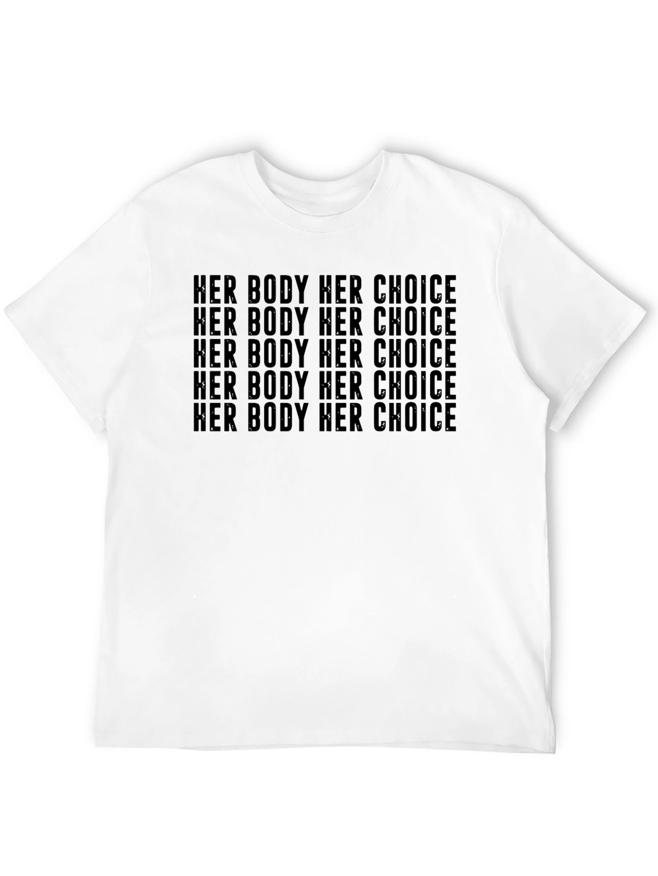 Black Her Body Her Choice Tee - Pro Choice T-Shirt view 12