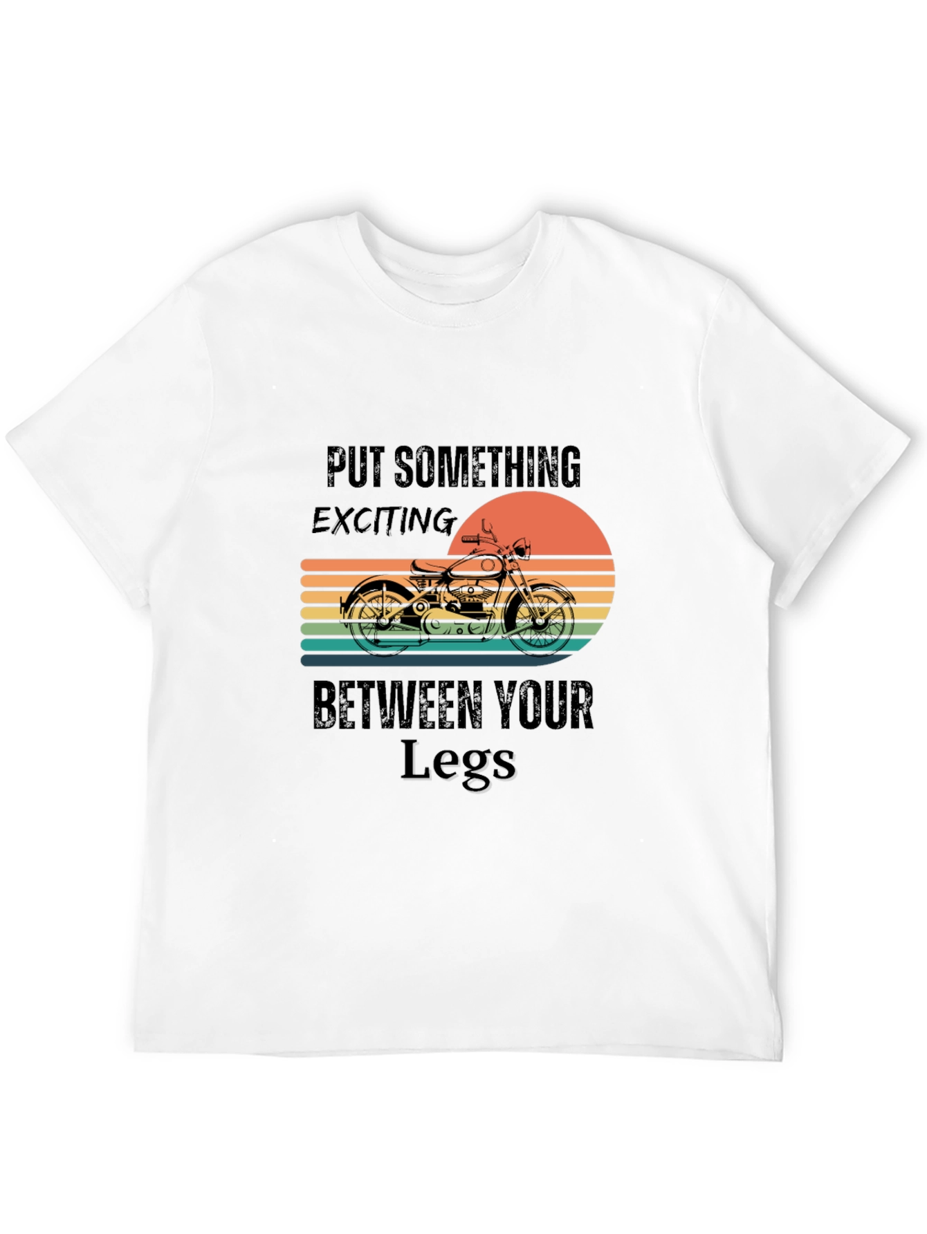 Black Exciting Motorcycle Graphic Tee - Black view 12