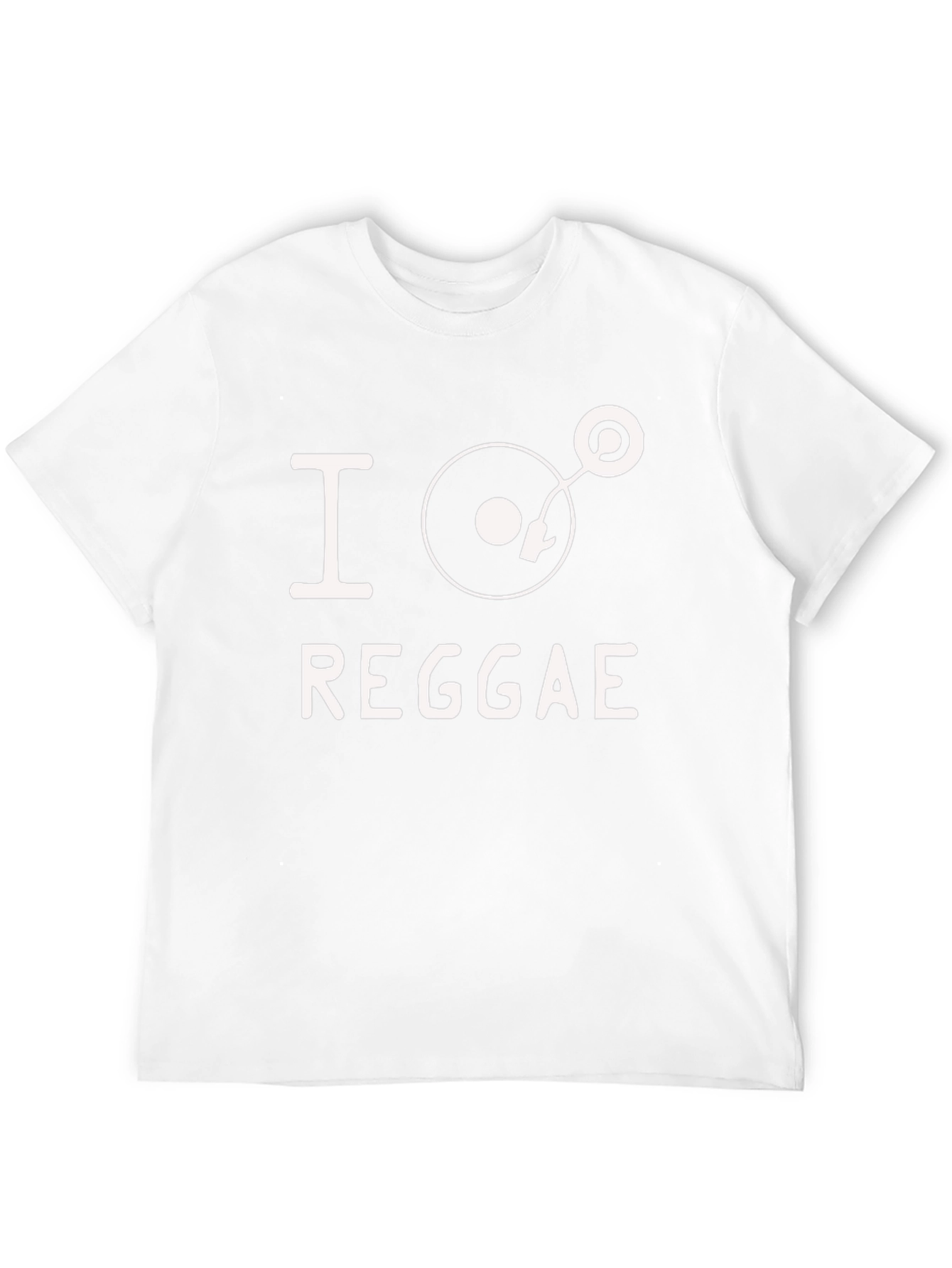 Black I Love Reggae Black T-Shirt view 12