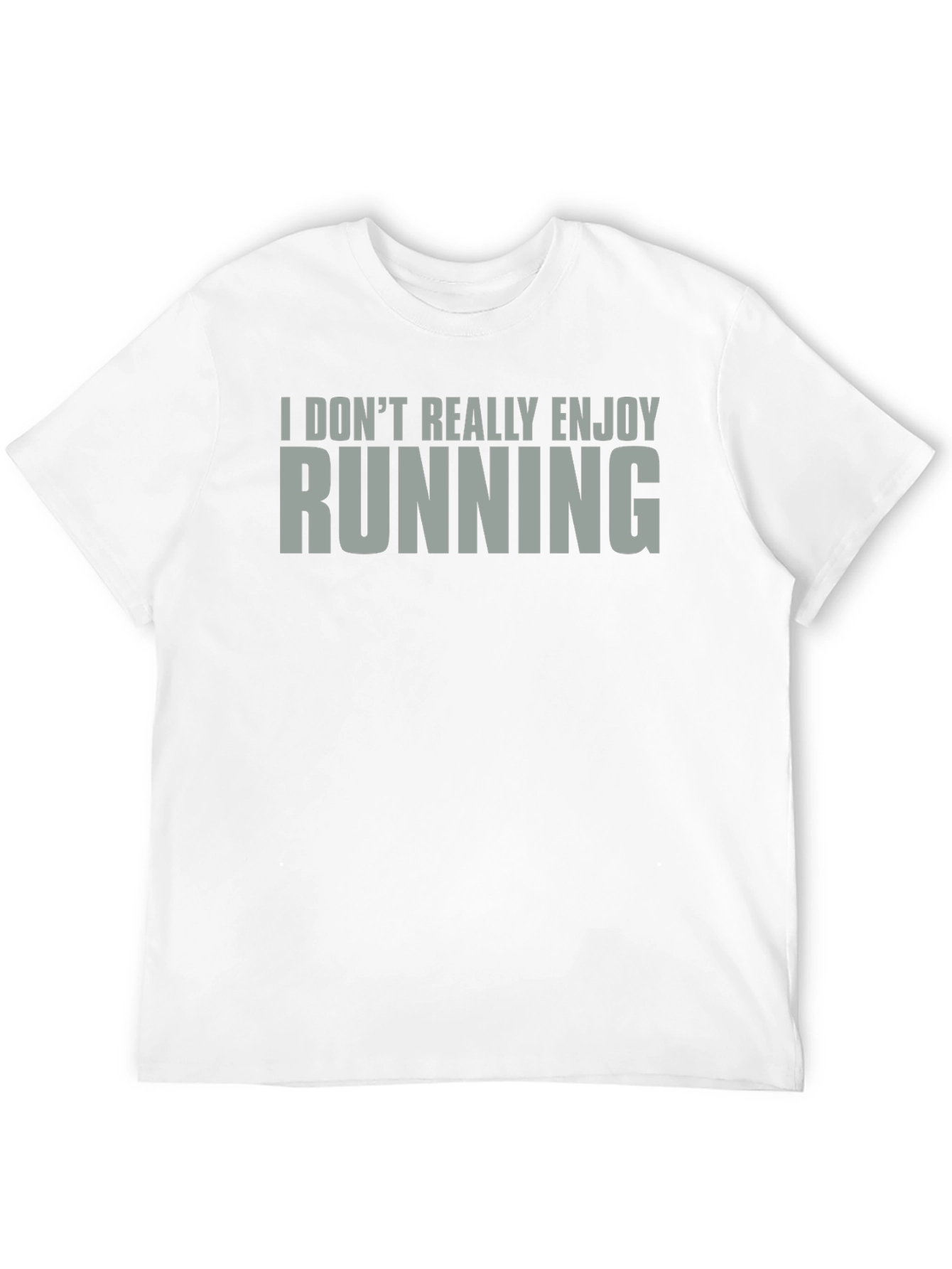 Black I Don't Really Enjoy Running T-Shirt - Funny Athletic Tee view 12