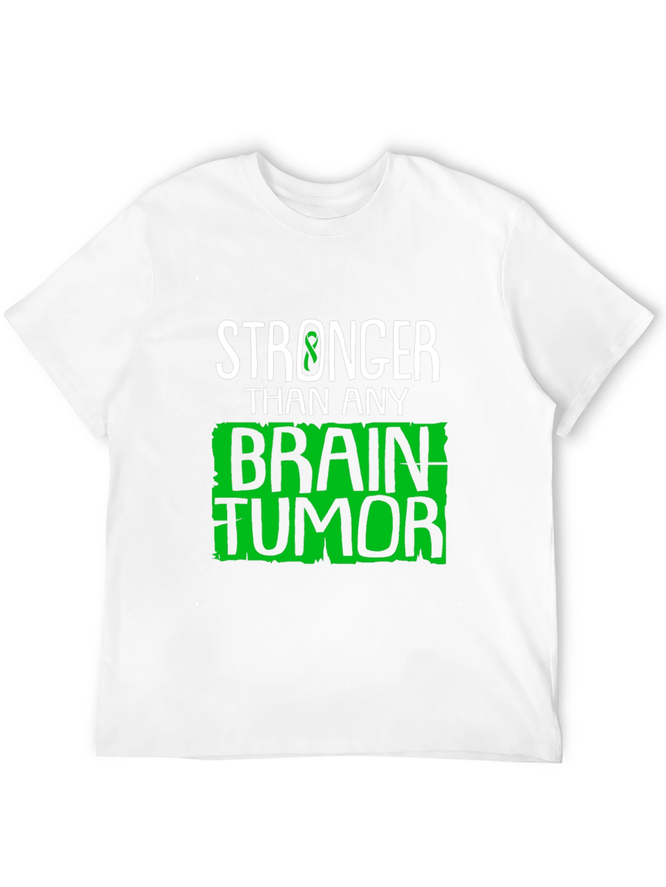 Black Stronger Than Any Brain Tumor Awareness T-Shirt view 12