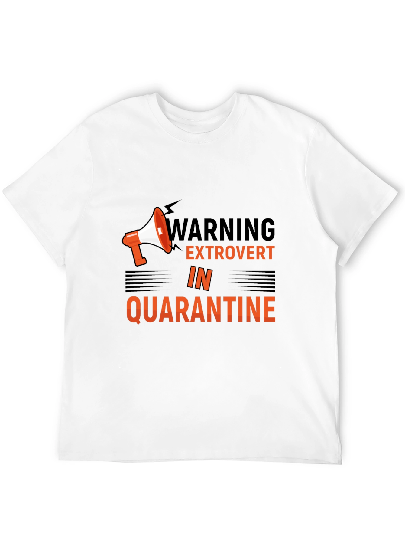 Black Extrovert in Quarantine Graphic Tee view 12