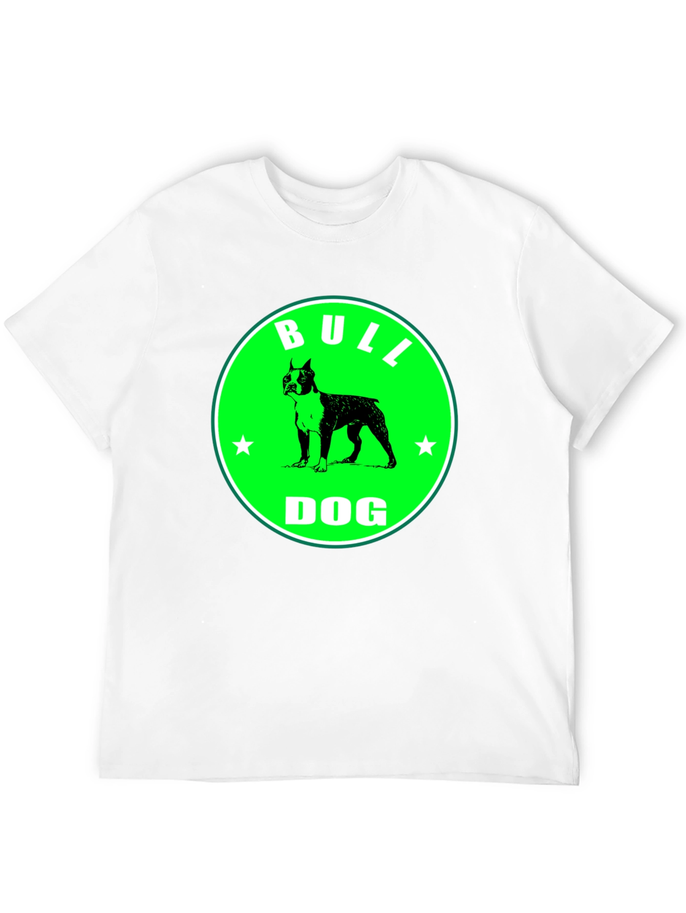 Black Bulldog Graphic Tee - Black Cotton T-Shirt view 12