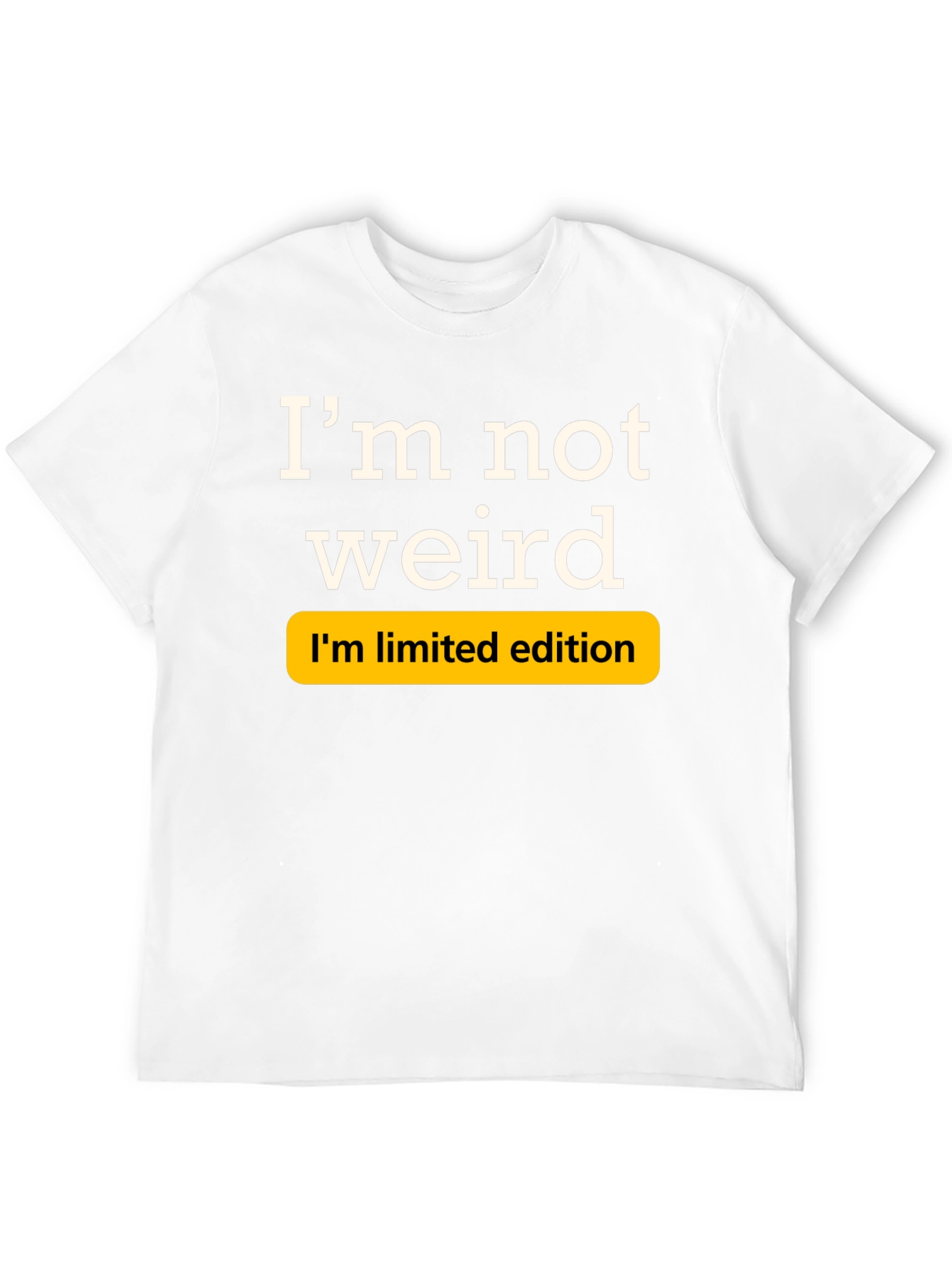 Black I'm Not Weird, Limited Edition Black T-Shirt view 12