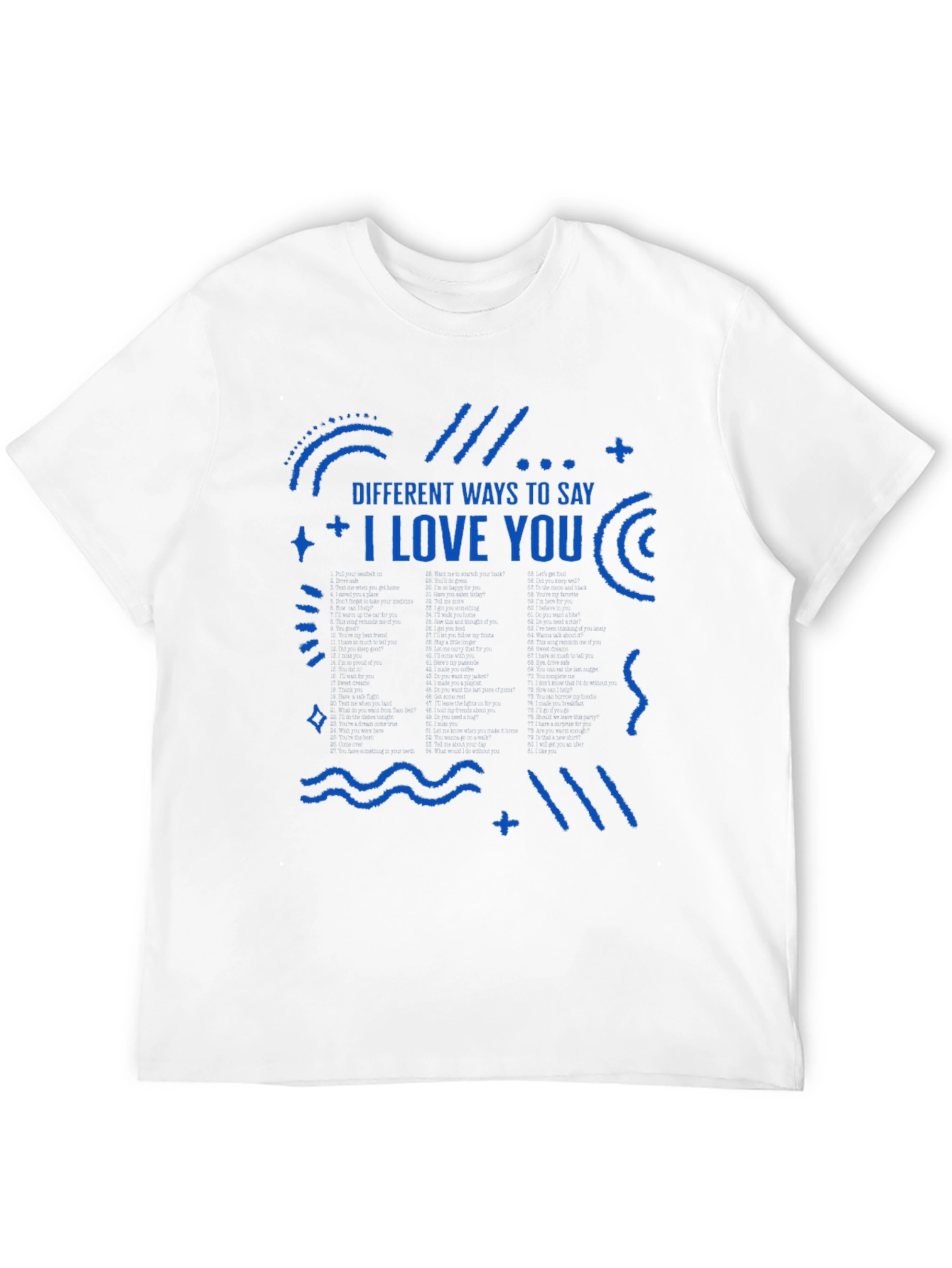 Black I Love You Graphic Tee - Men's Black T-Shirt view 12