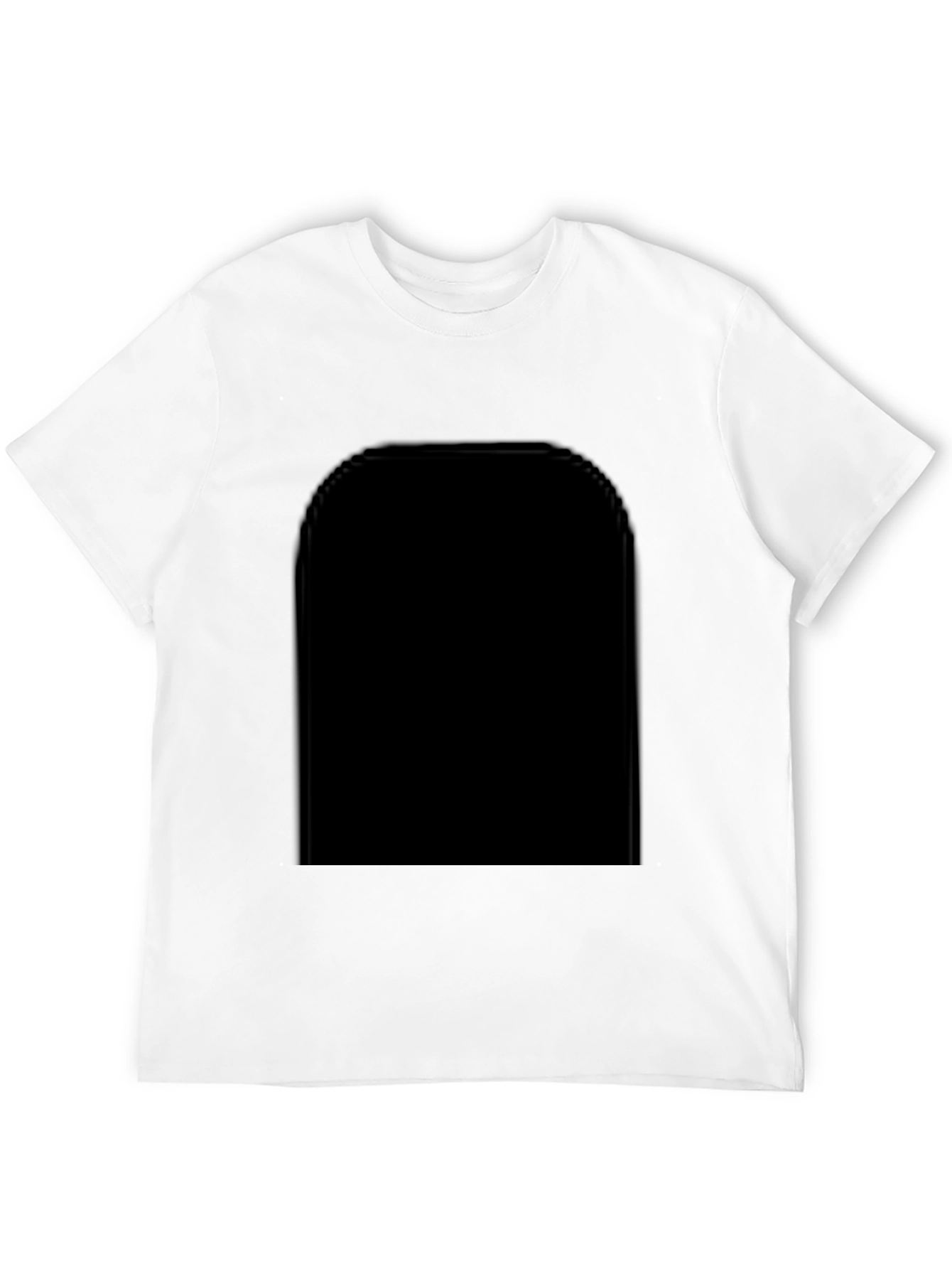 Black Men's Classic Black Short-Sleeve T-Shirt view 12