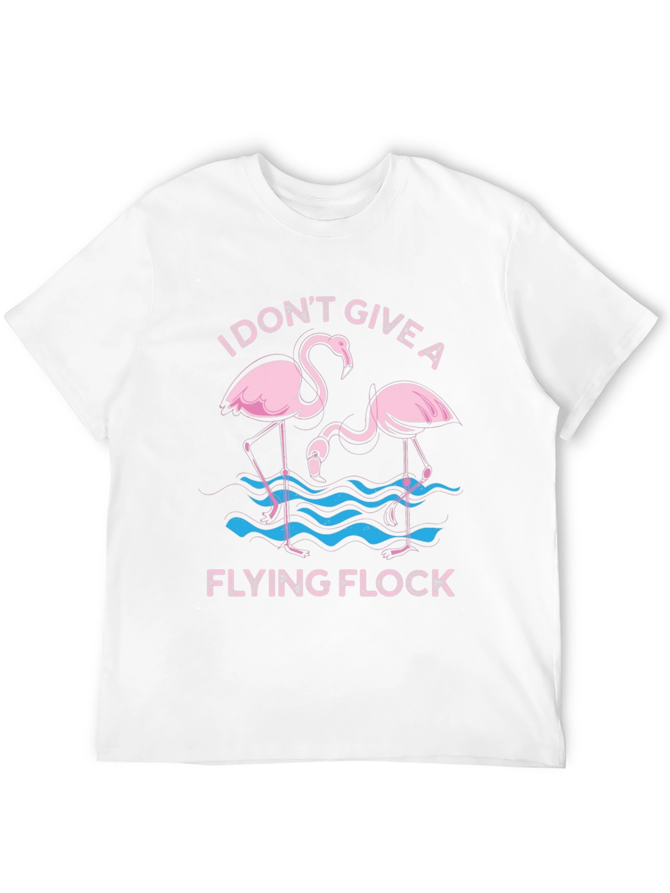 Black Funny Flamingo Graphic T-Shirt - I Don't Give a Flying Flock Tee view 12