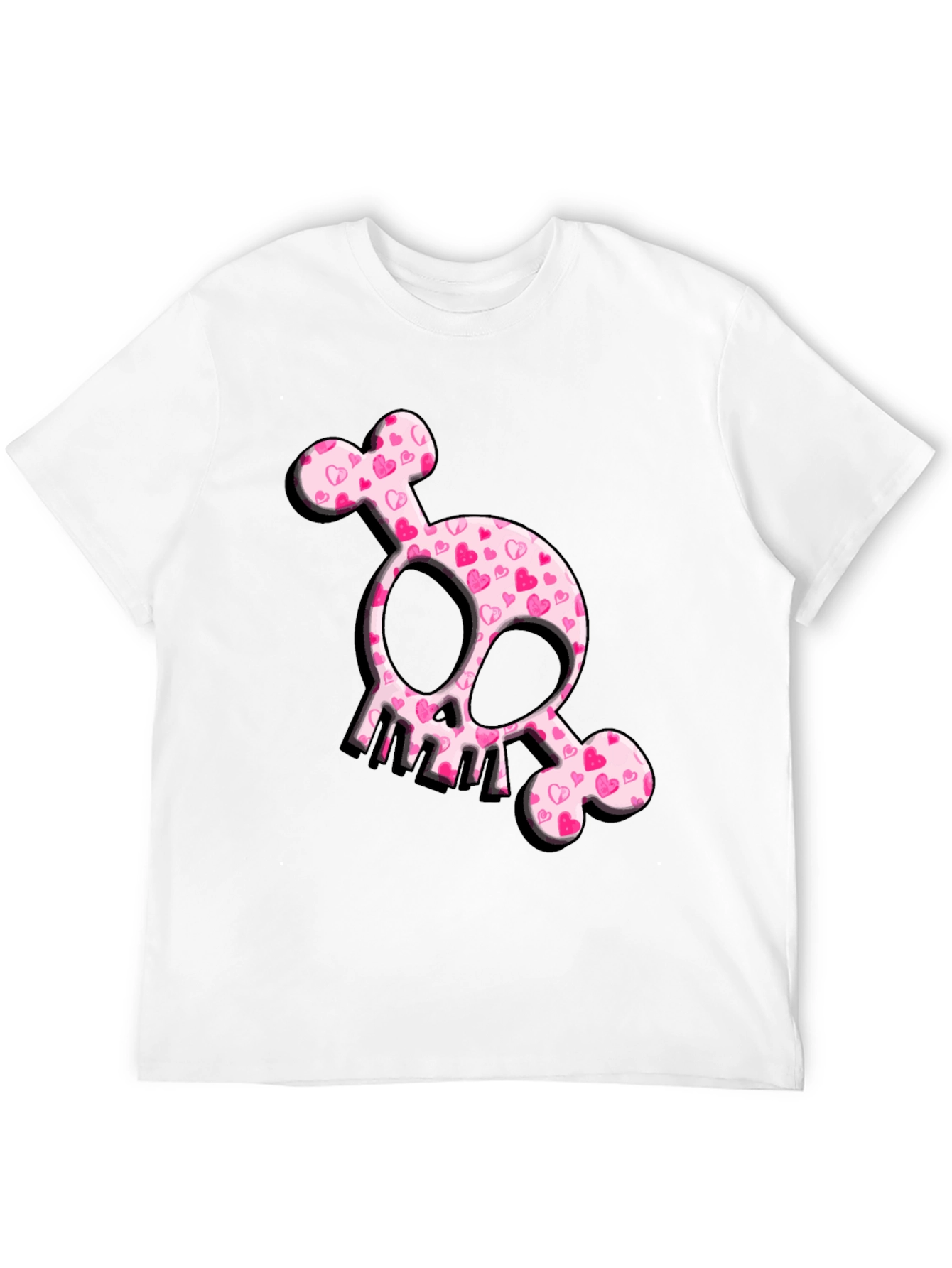 Black Heart Skull T-Shirt - Cute & Edgy Design view 12