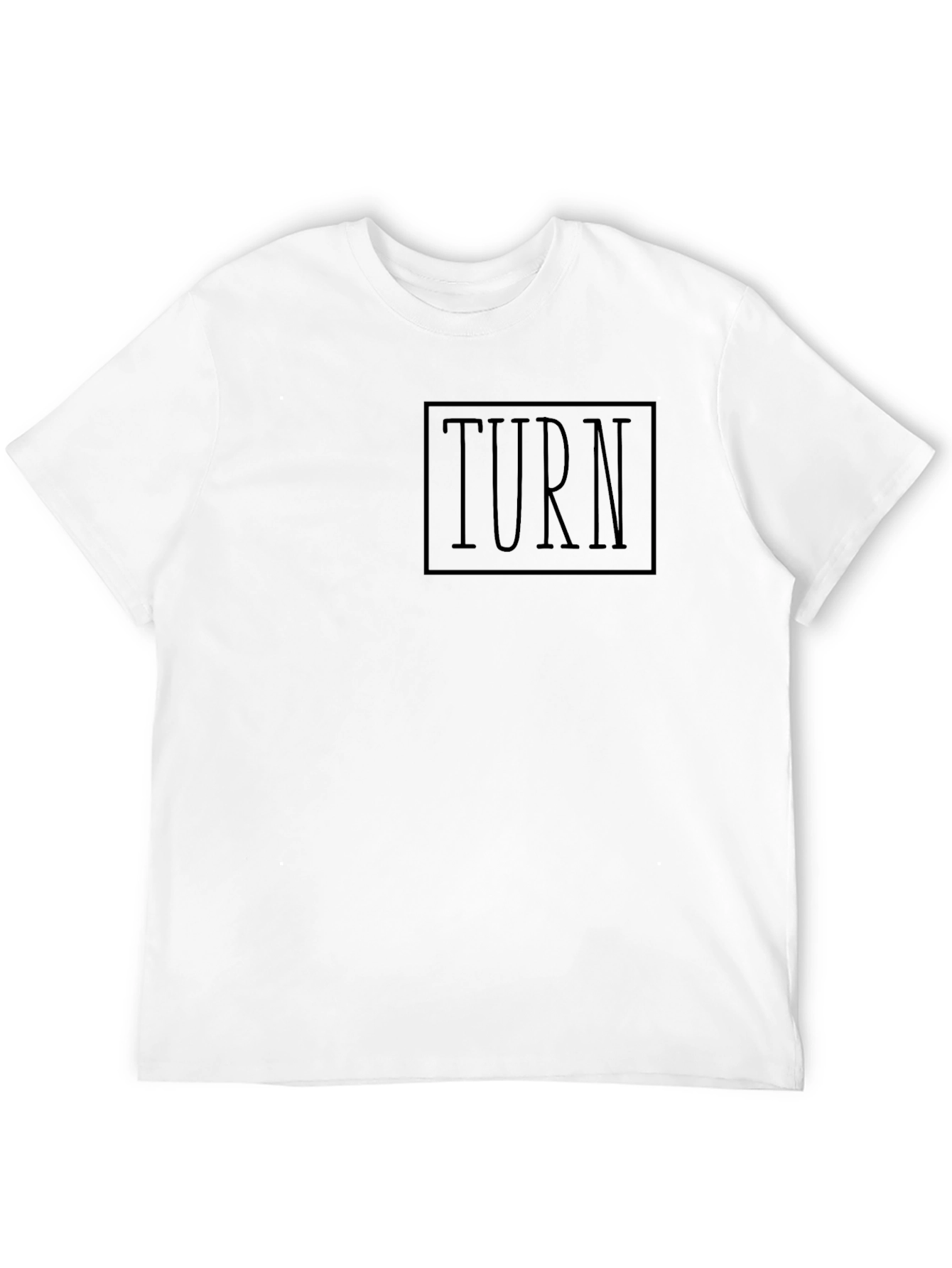 Black Men's Black TURN Graphic Tee - Casual Style view 12