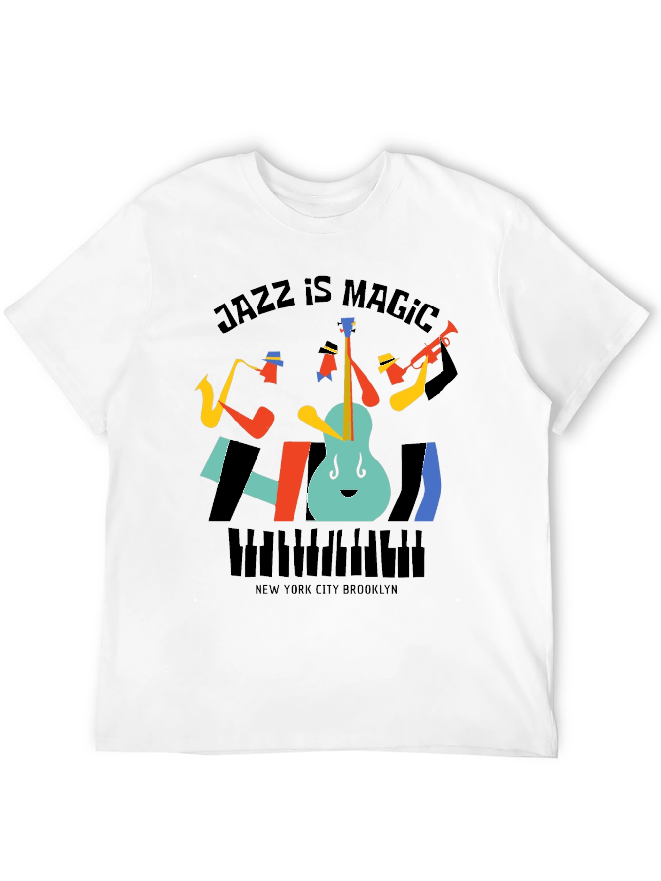 Black Jazz Is Magic Graphic Tee - New York City Brooklyn view 12