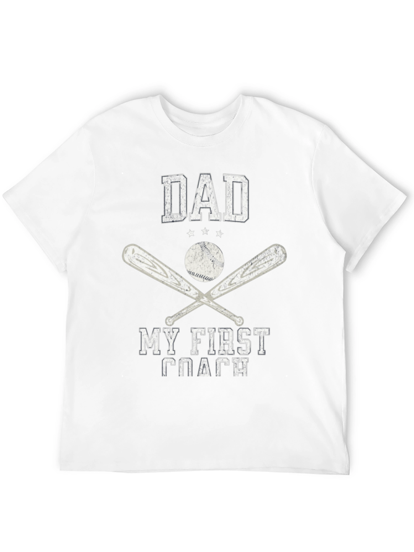 Black Dad My First Coach Baseball T-Shirt view 12