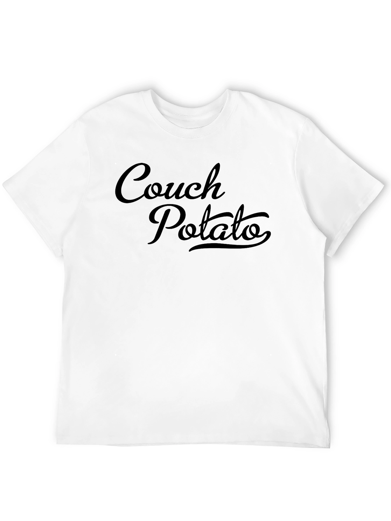 Black Couch Potato Graphic T-Shirt - Relaxed Style view 12