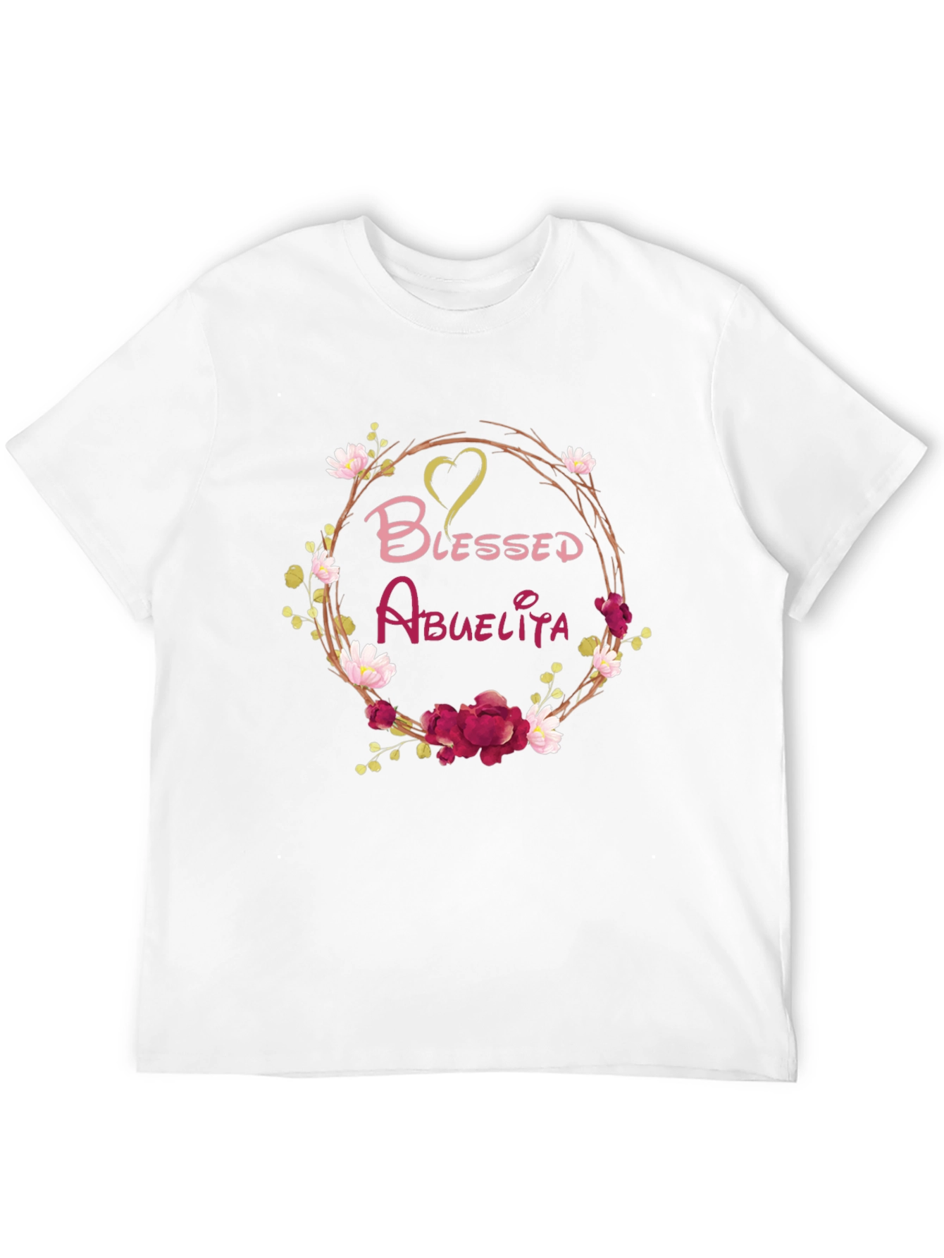 Black Blessed Abuelita Floral T-Shirt view 12