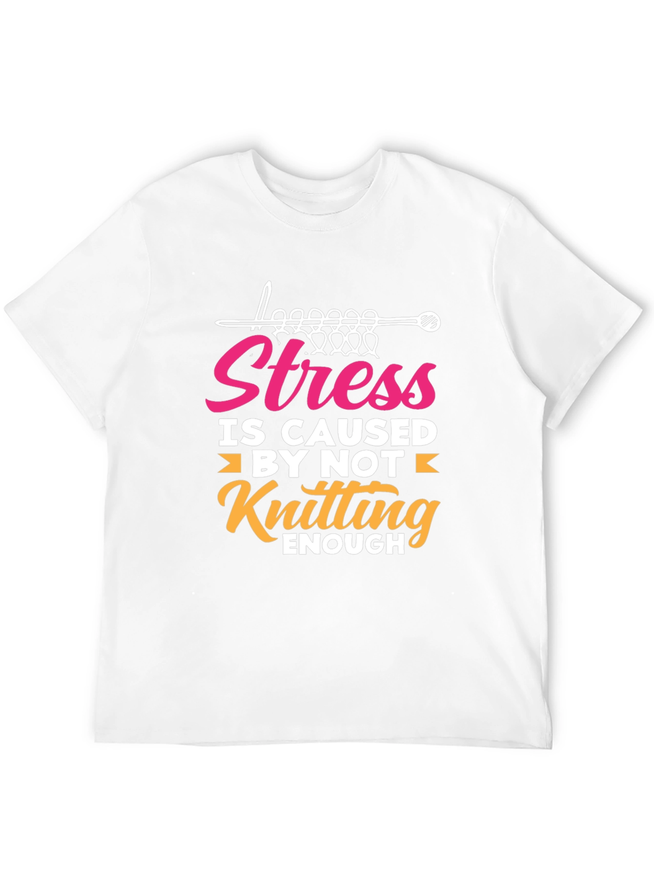Black Stress Knitting T-Shirt - Yarn Lover Tee view 12