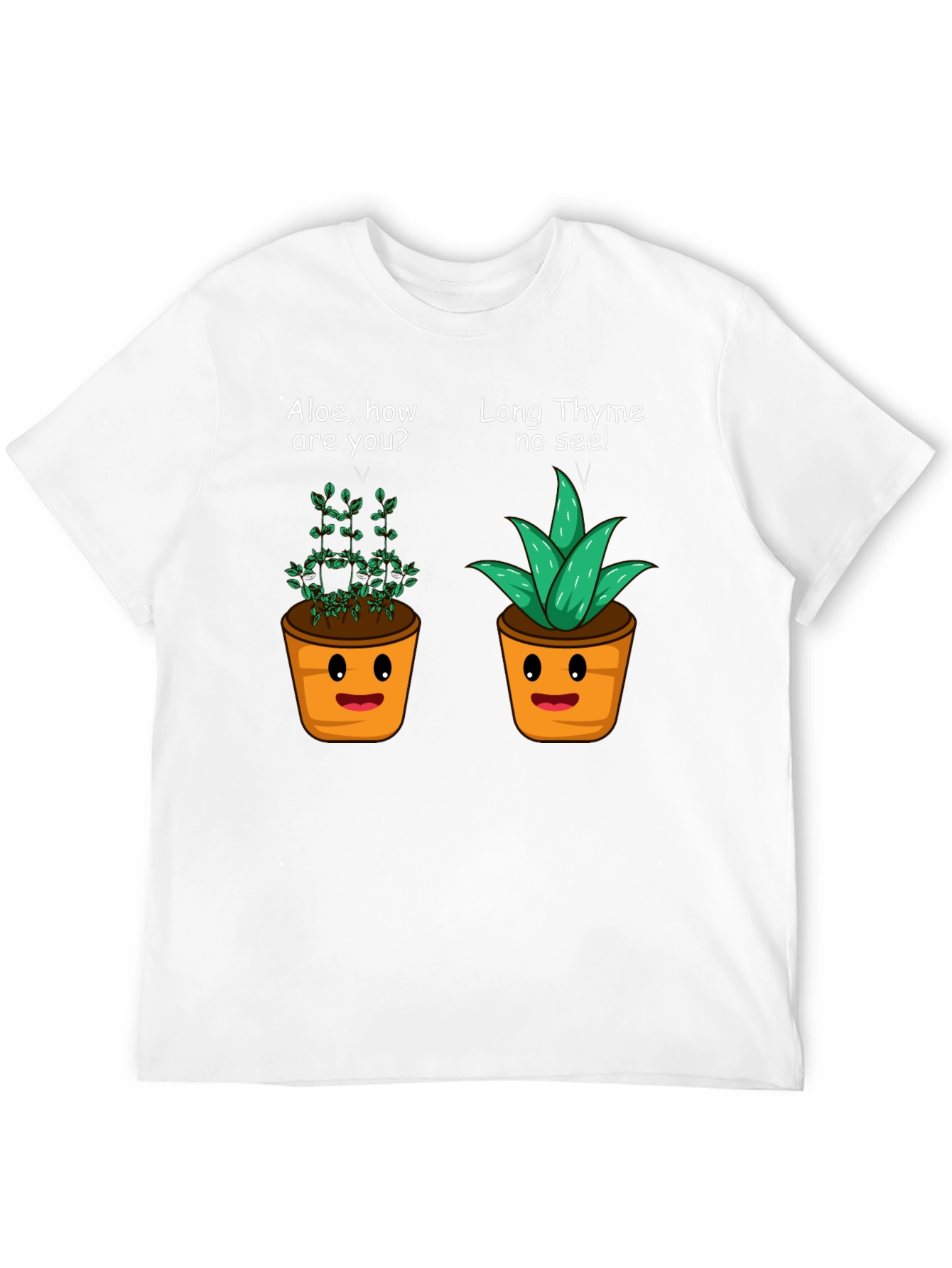 Black Funny Plant Puns T-Shirt - Aloe & Thyme Humor Tee view 12