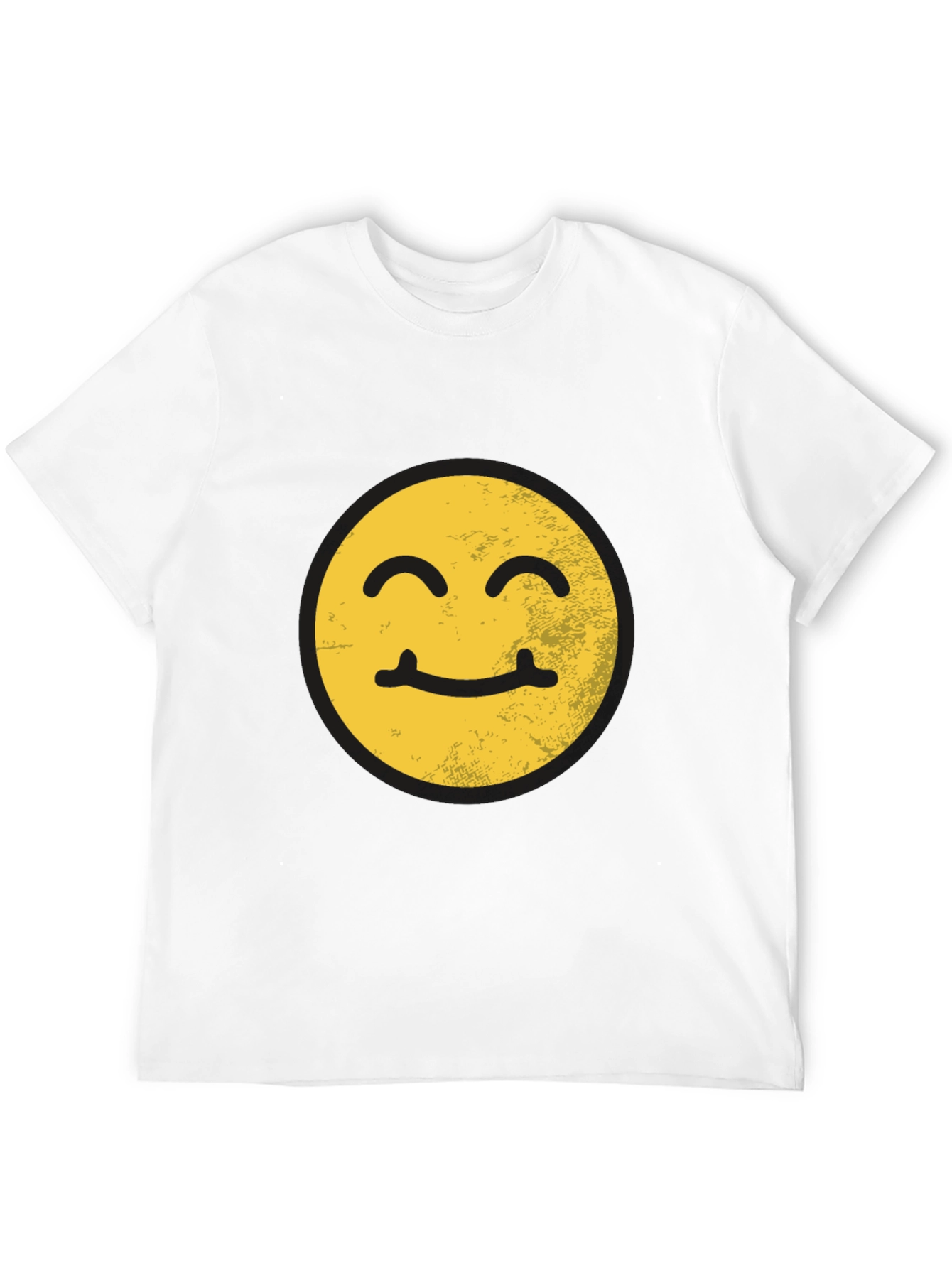 Black Smiling Face Graphic T-Shirt view 12