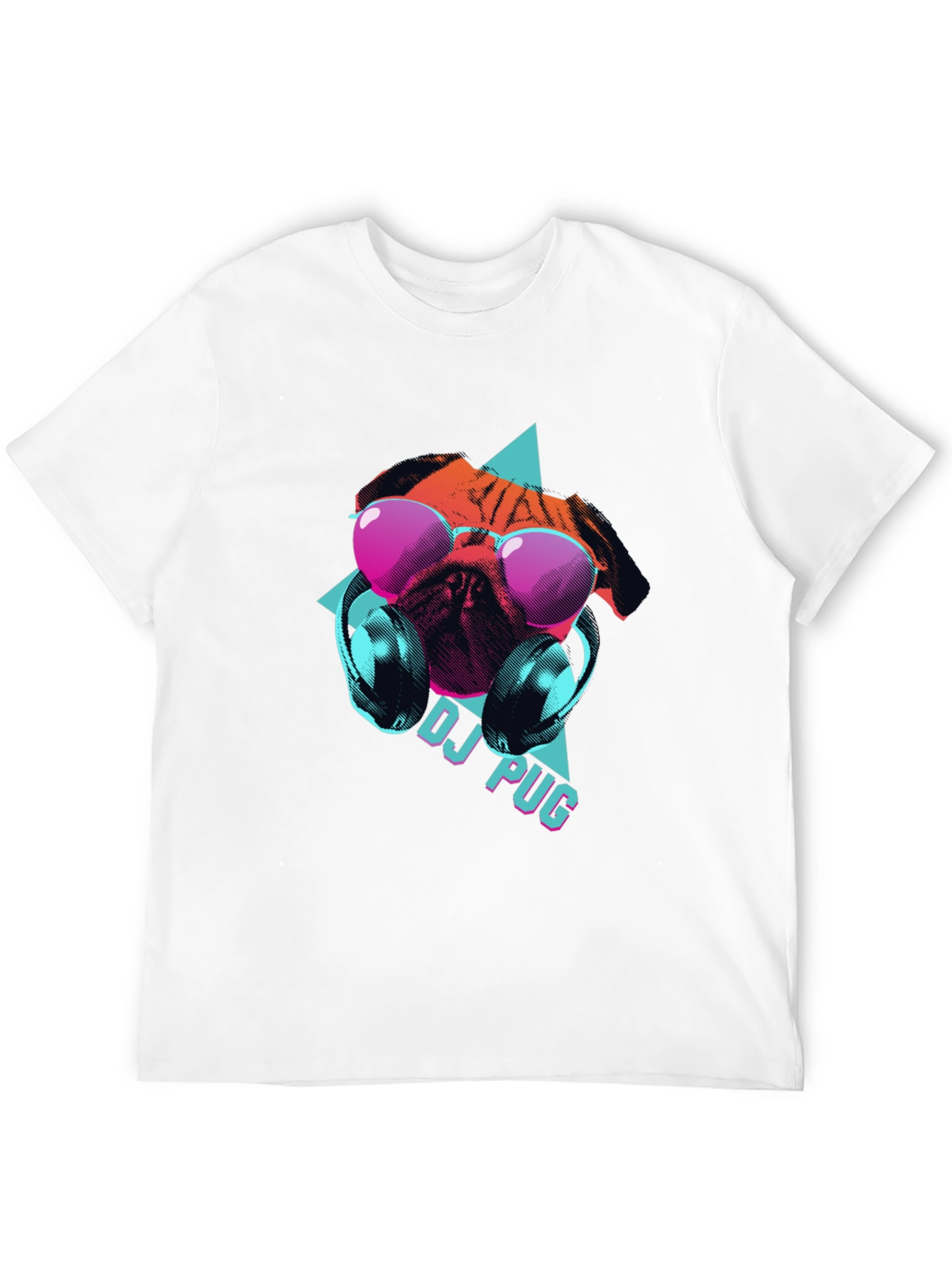 Black DJ Pug Graphic Tee - Cool Canine Style view 12