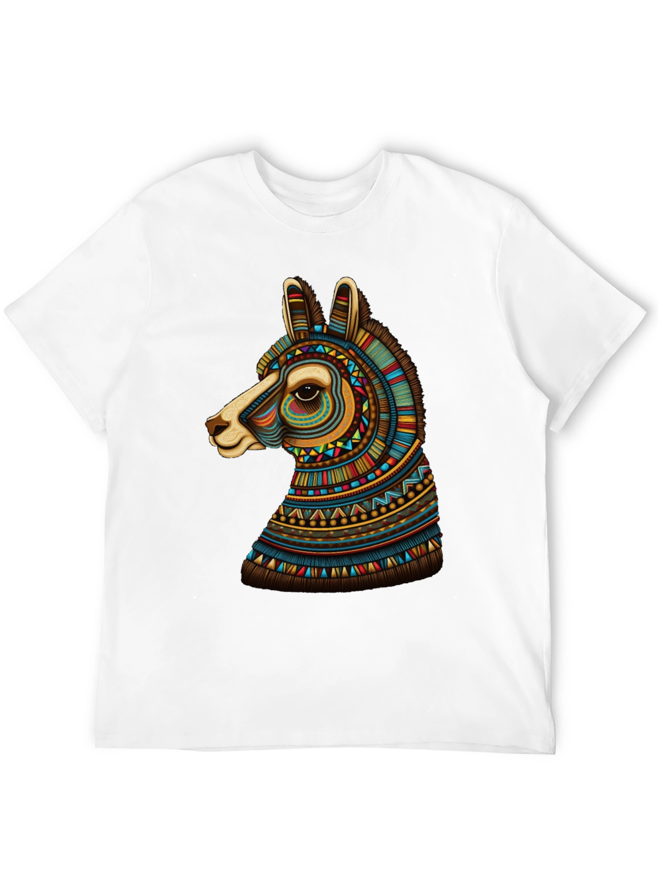 Black Llama Graphic Tee - Unique Tribal Design view 12