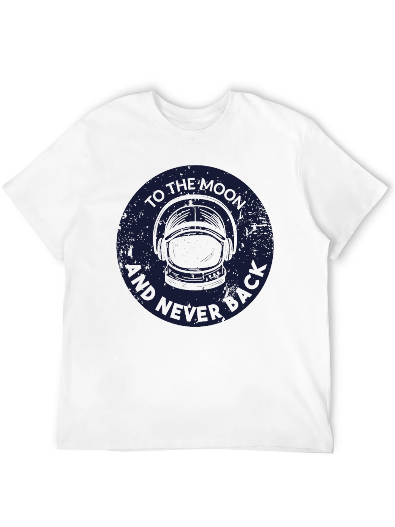 Black To the Moon and Never Back T-Shirt view 12